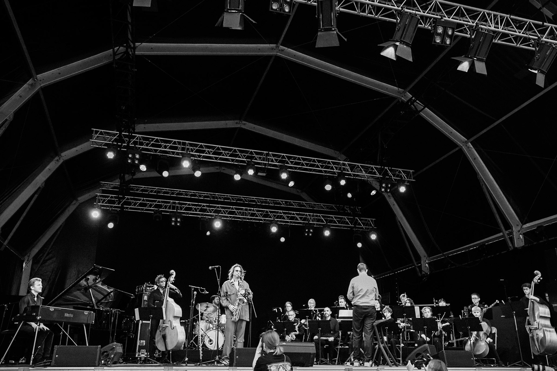 Samy Thiébault "Awé Large Ensemble", La Défense Jazz Festival, Parvis de la Défense, 26 juin 2023