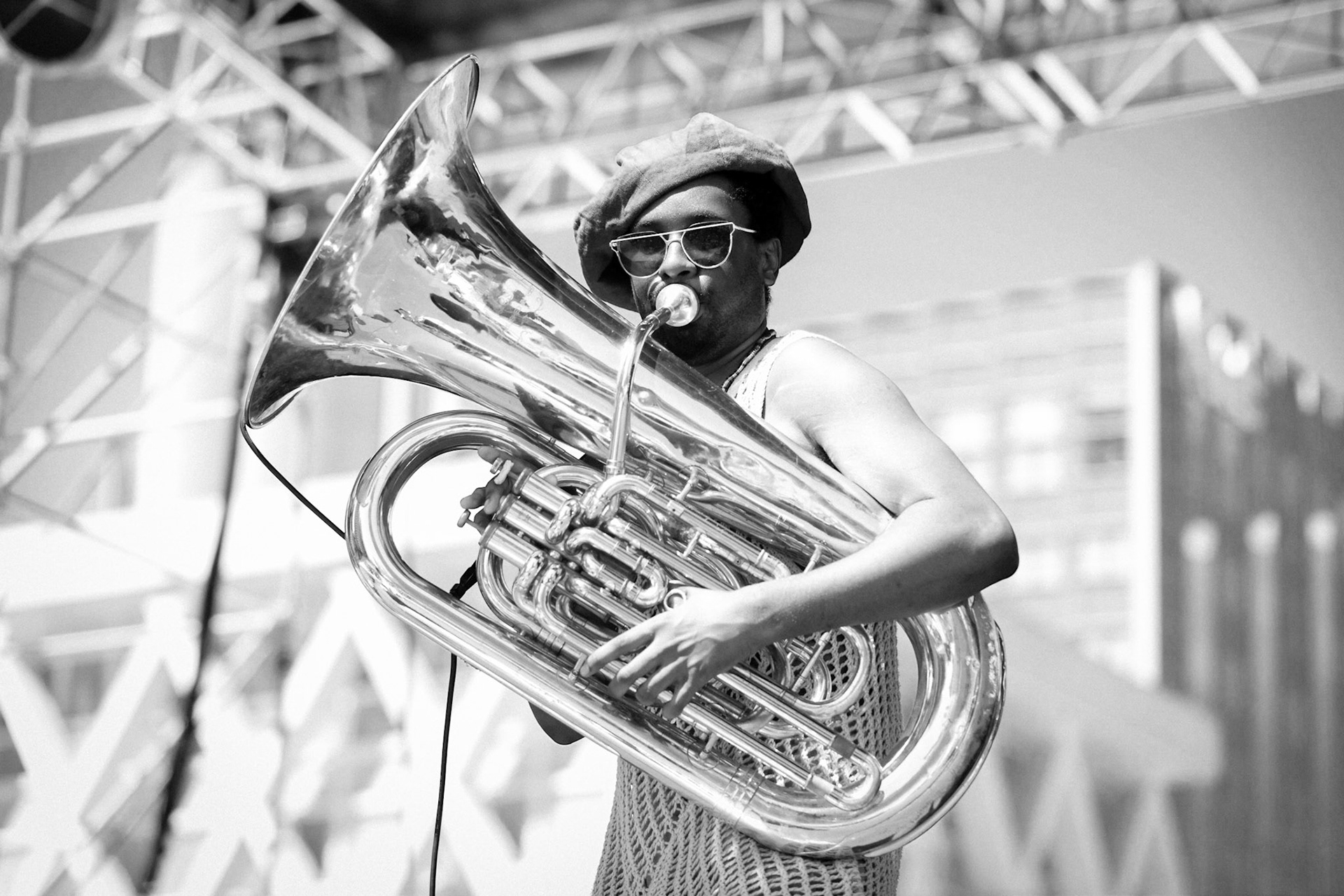 Theon Cross Trio, La Défense Jazz Festival, Parvis de la Défense, 26 mai 2019