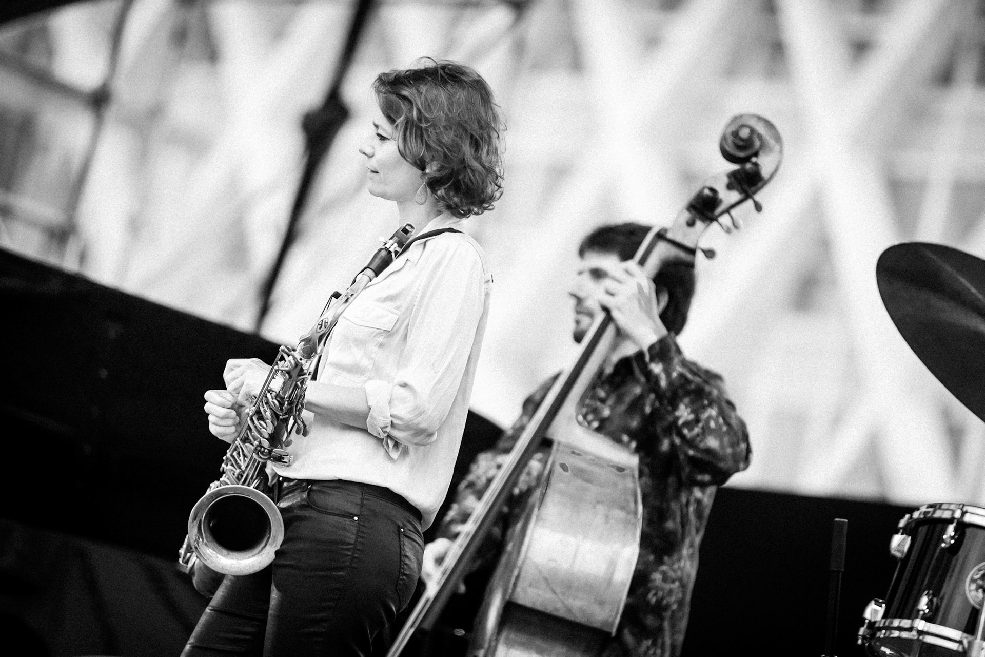 Sophie Alour invite Abdallah Abozekry, La Défense Jazz Festival, Parvis de la Défense, 23 septembre 2020