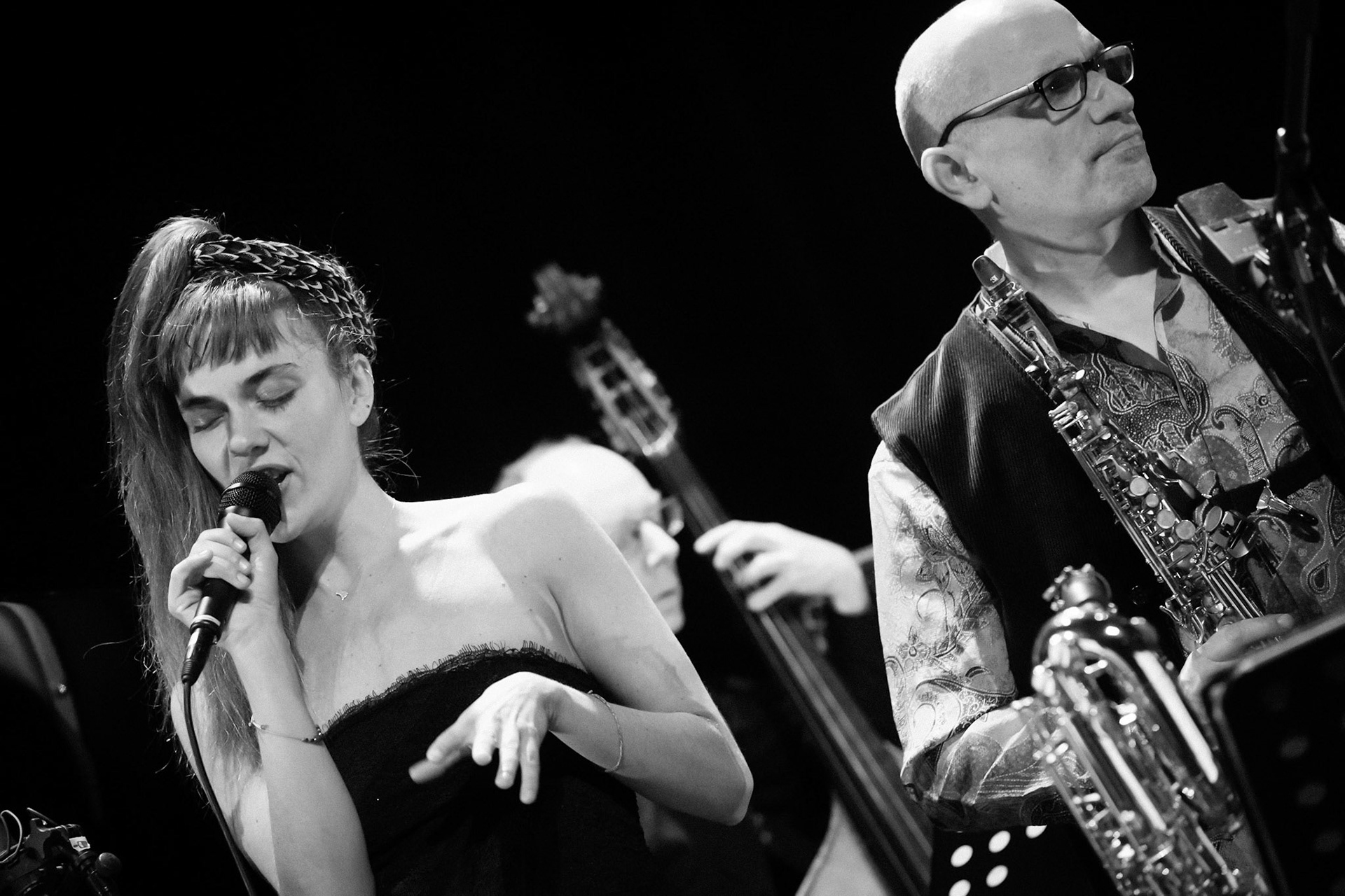 Leïla Olivesi Octet, special guest Camille Berthault, Festival Jazz à Saint-Germain-des-Prés - Paris, Théâtre de l'Alliance Française