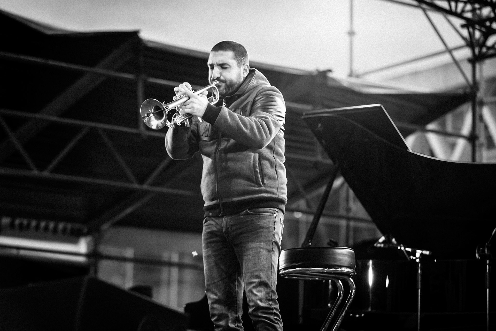Ibrahim Maalouf avec François Delporte, La Défense Jazz Festival, Parvis de la Défense, 26 septembre 2020