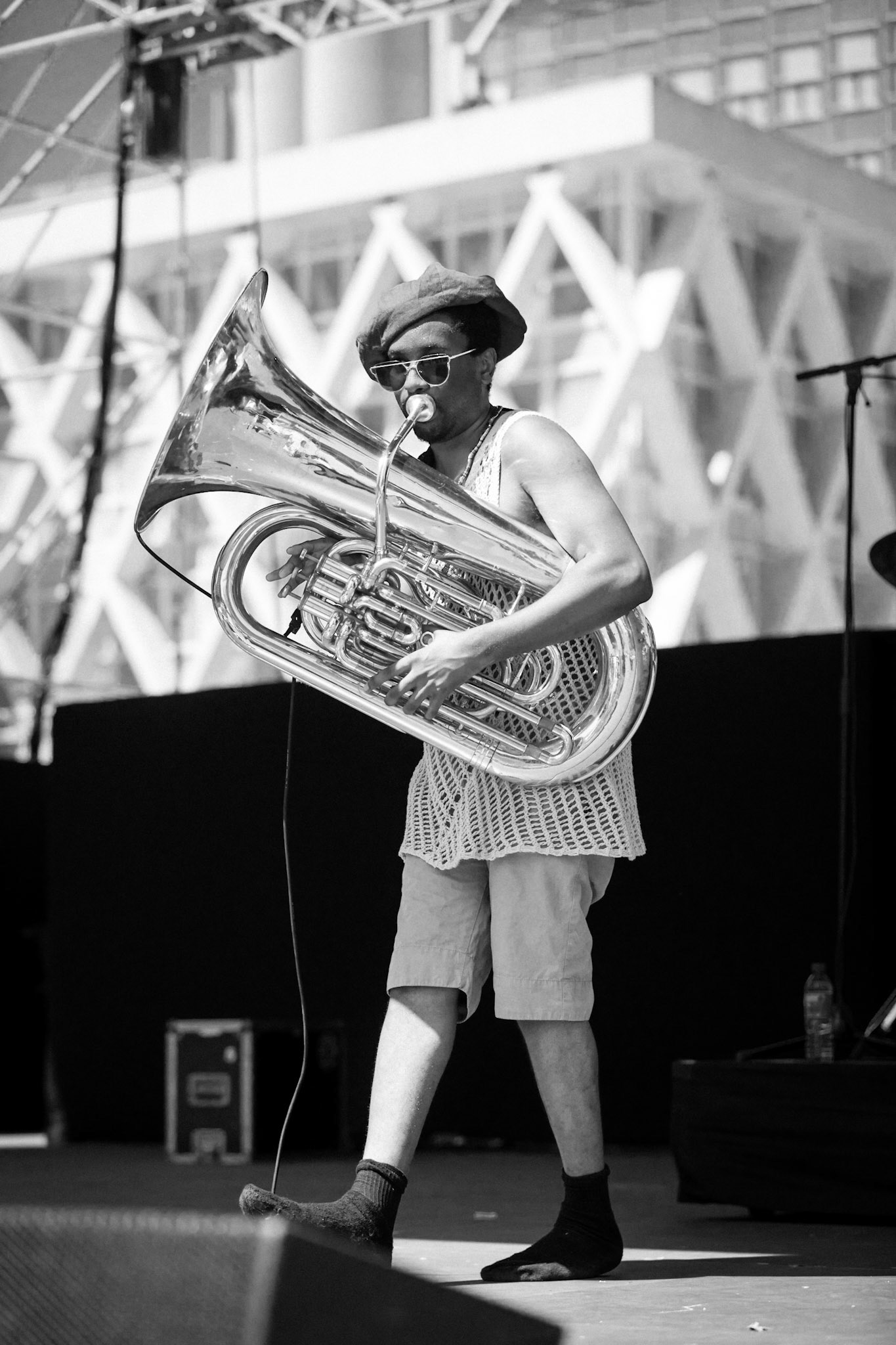 Theon Cross Trio, La Défense Jazz Festival, Parvis de la Défense, 26 mai 2019