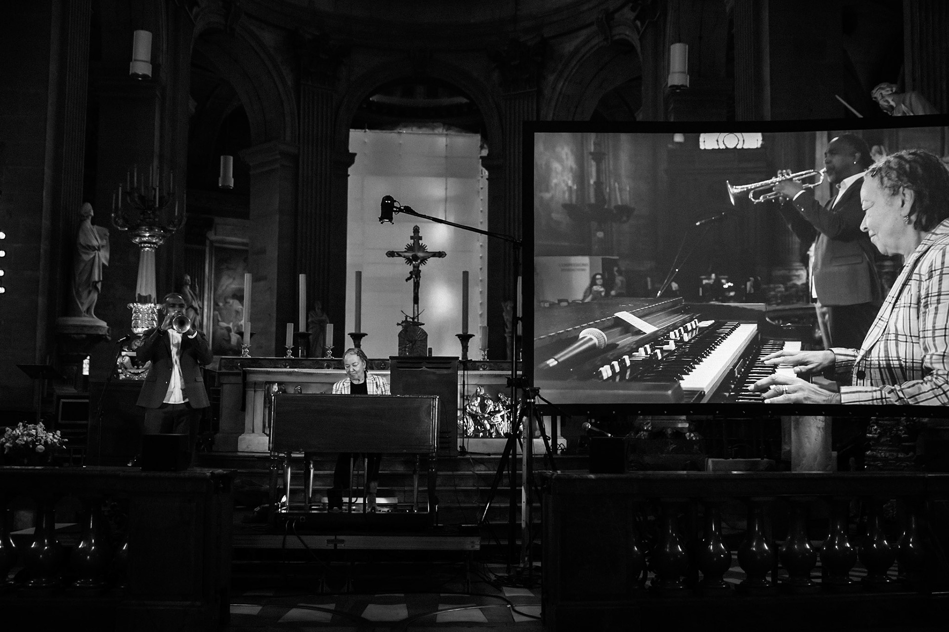 Rhoda Scott &amp; Sophie-Véronique Cauchefer-Choplin, Festival Jazz à Saint-Germain-des-Prés - Paris, Eglise Saint-Sulpice