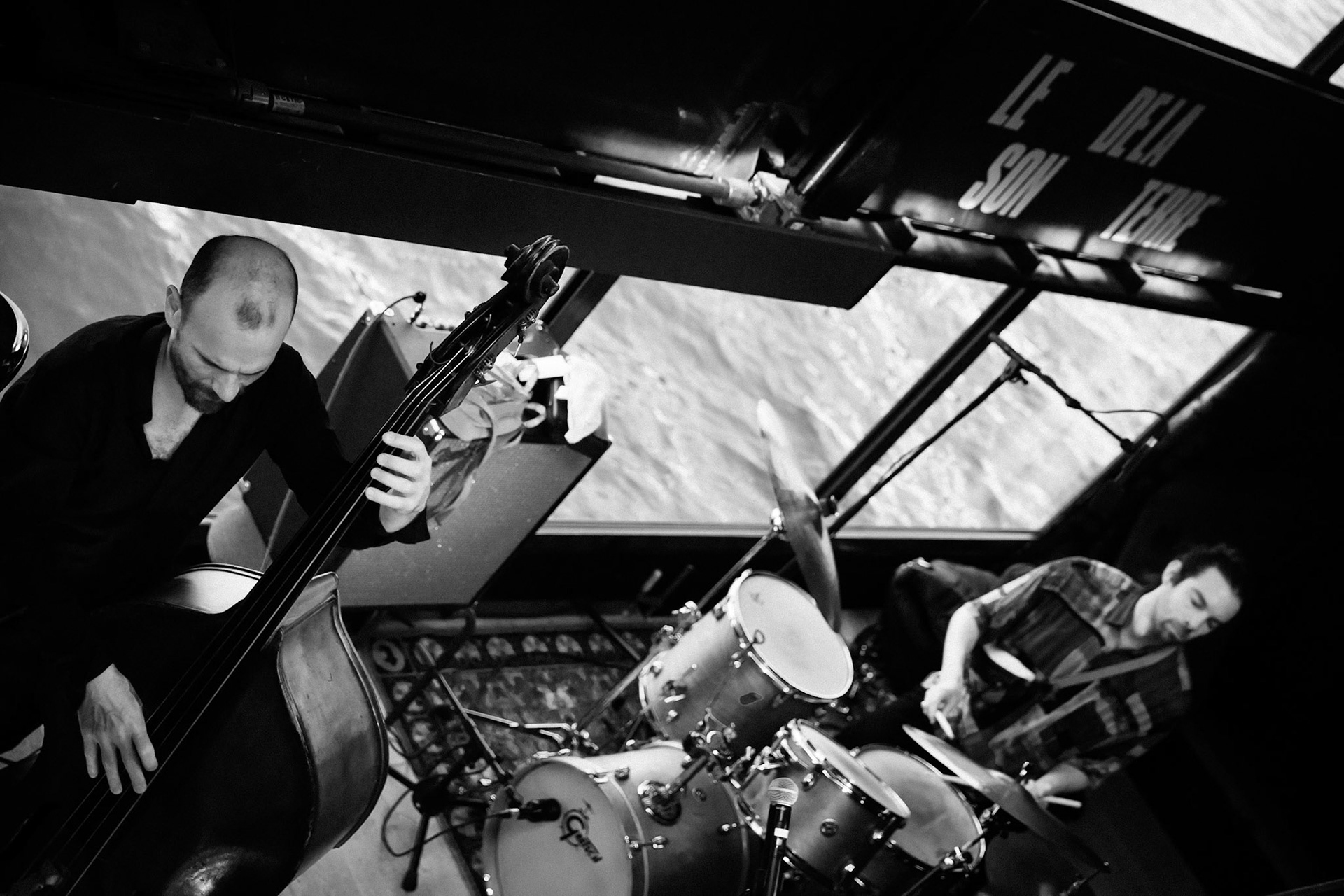 Laurent Courthaliac trio, guests Hugh Coltman &amp; Krysrle Warren, Festival Jazz à Saint-Germain-des-Prés - Paris, Péniche Le Son de la Terre