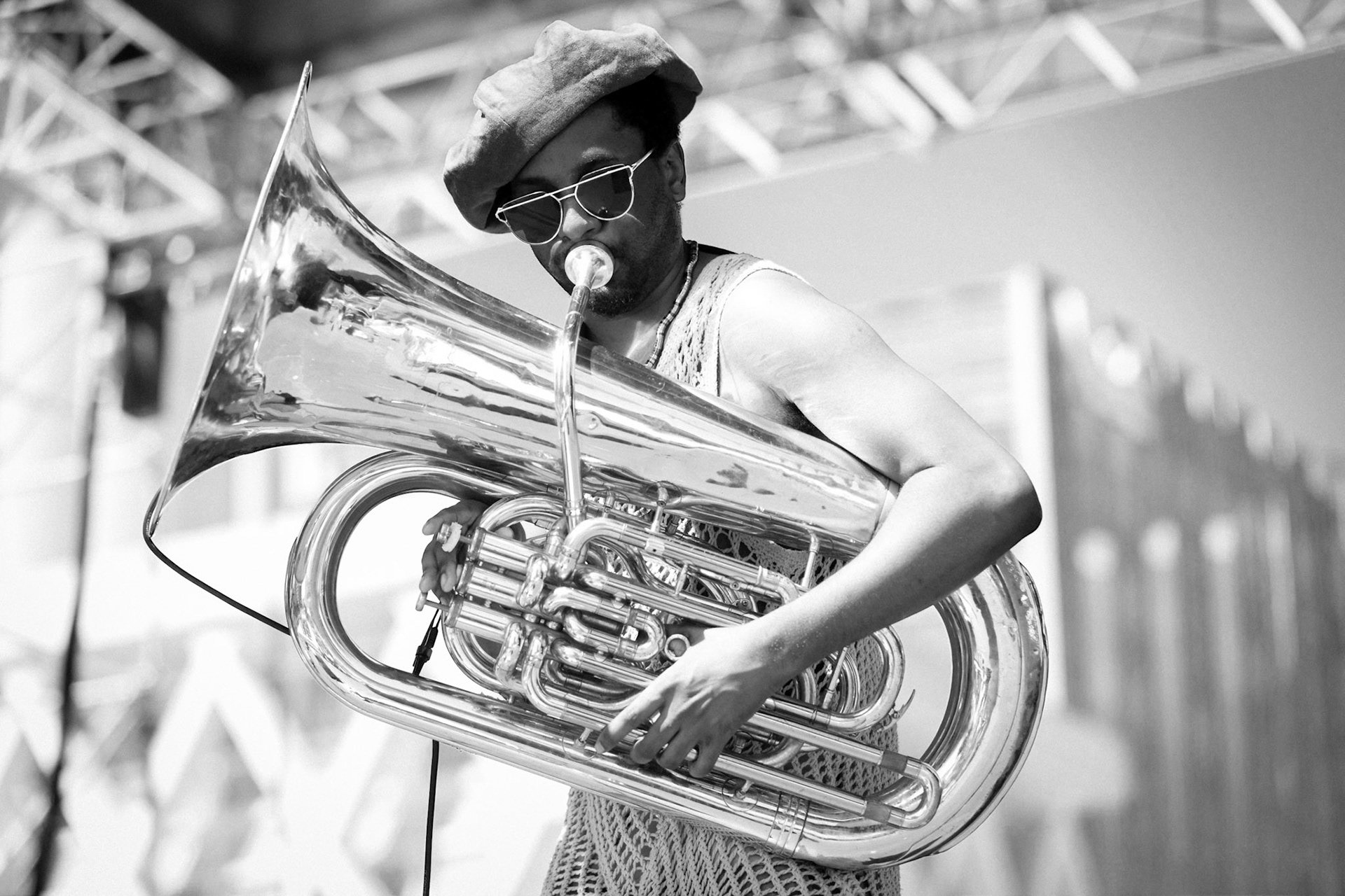 Theon Cross Trio, La Défense Jazz Festival, Parvis de la Défense, 26 mai 2019