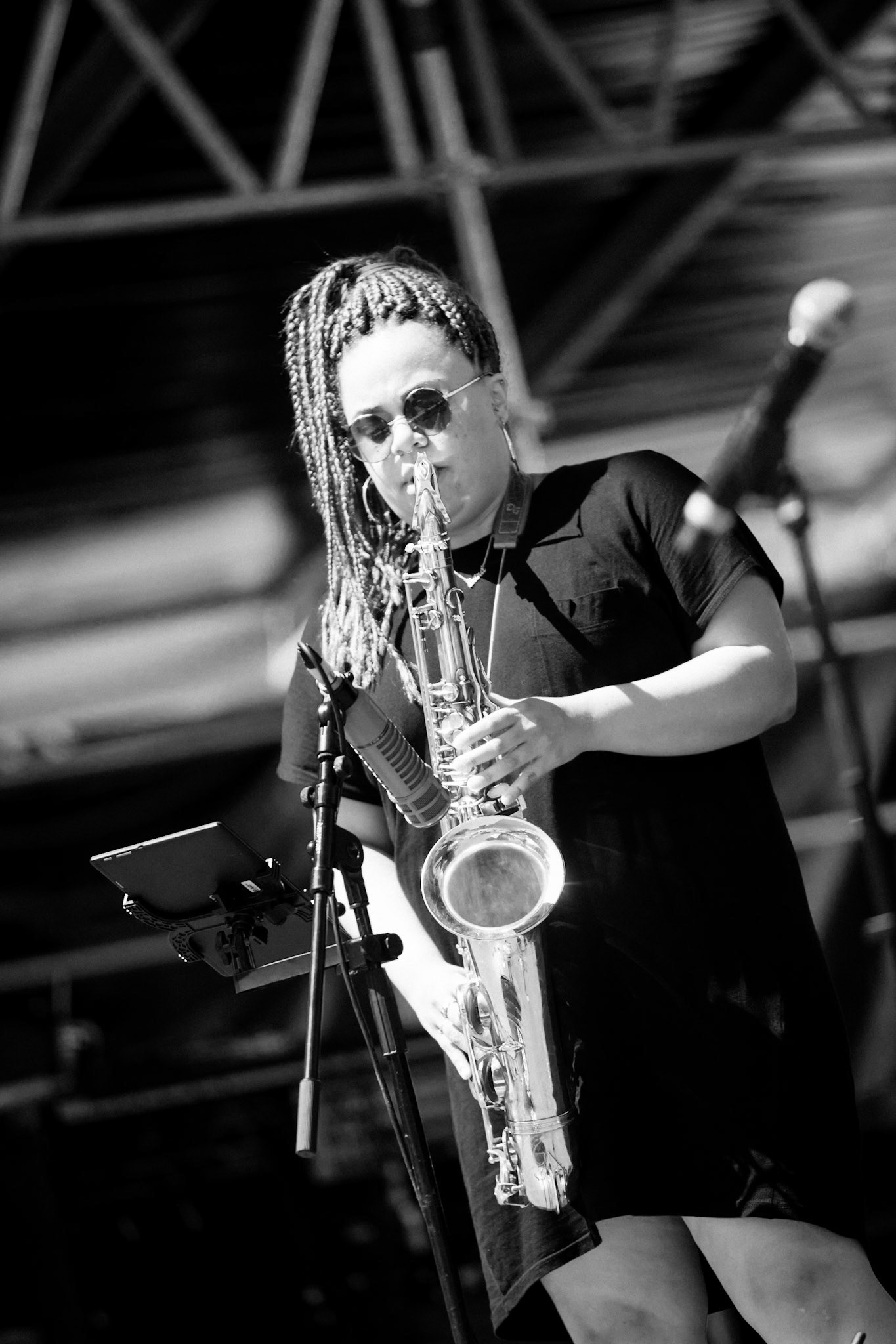 Theon Cross Trio, La Défense Jazz Festival, Parvis de la Défense, 26 mai 2019
