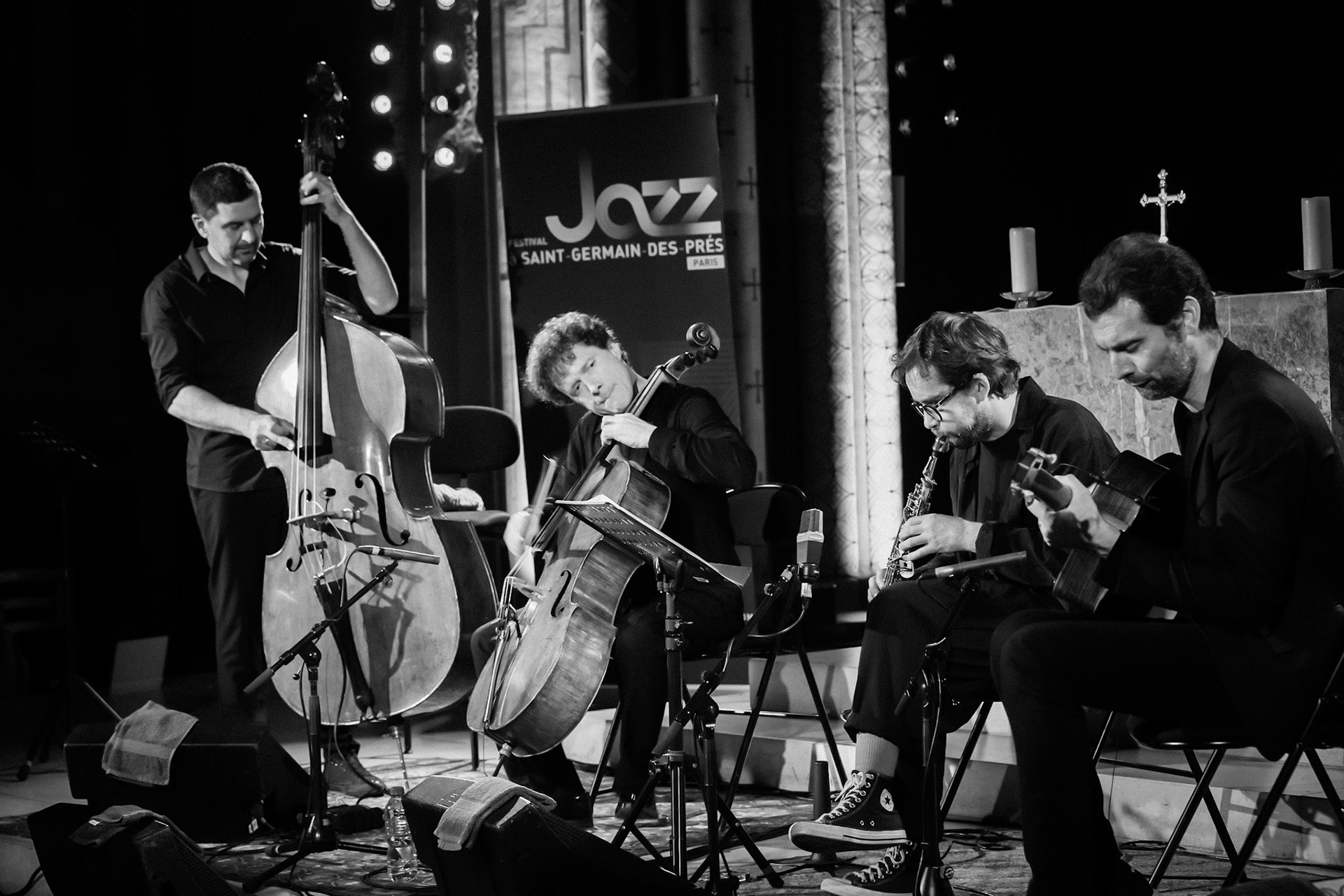 Loco Cello Feat Emile Parisien, Festival Jazz à Saint-Germain-des-Prés - Paris, Eglise Saint-Germain-des-Prés