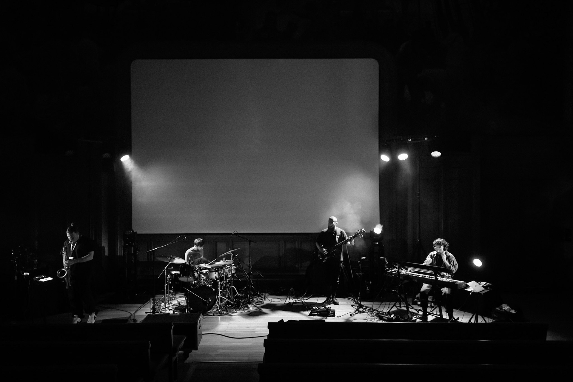 Guillaume Perret Quartet, Festival Jazz à Saint-Germain-des-Prés - Paris, grand amphithéâtre de la Maison de l'Océan