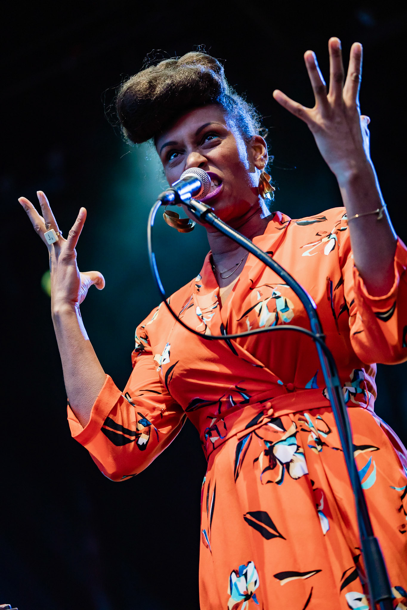 Sandra Nkaké, 30ème édition Festival Chorus des Hauts-de-Seine, Parvis de La Seine Musicale (Boulogne-Billancourt), 6 avril 2018