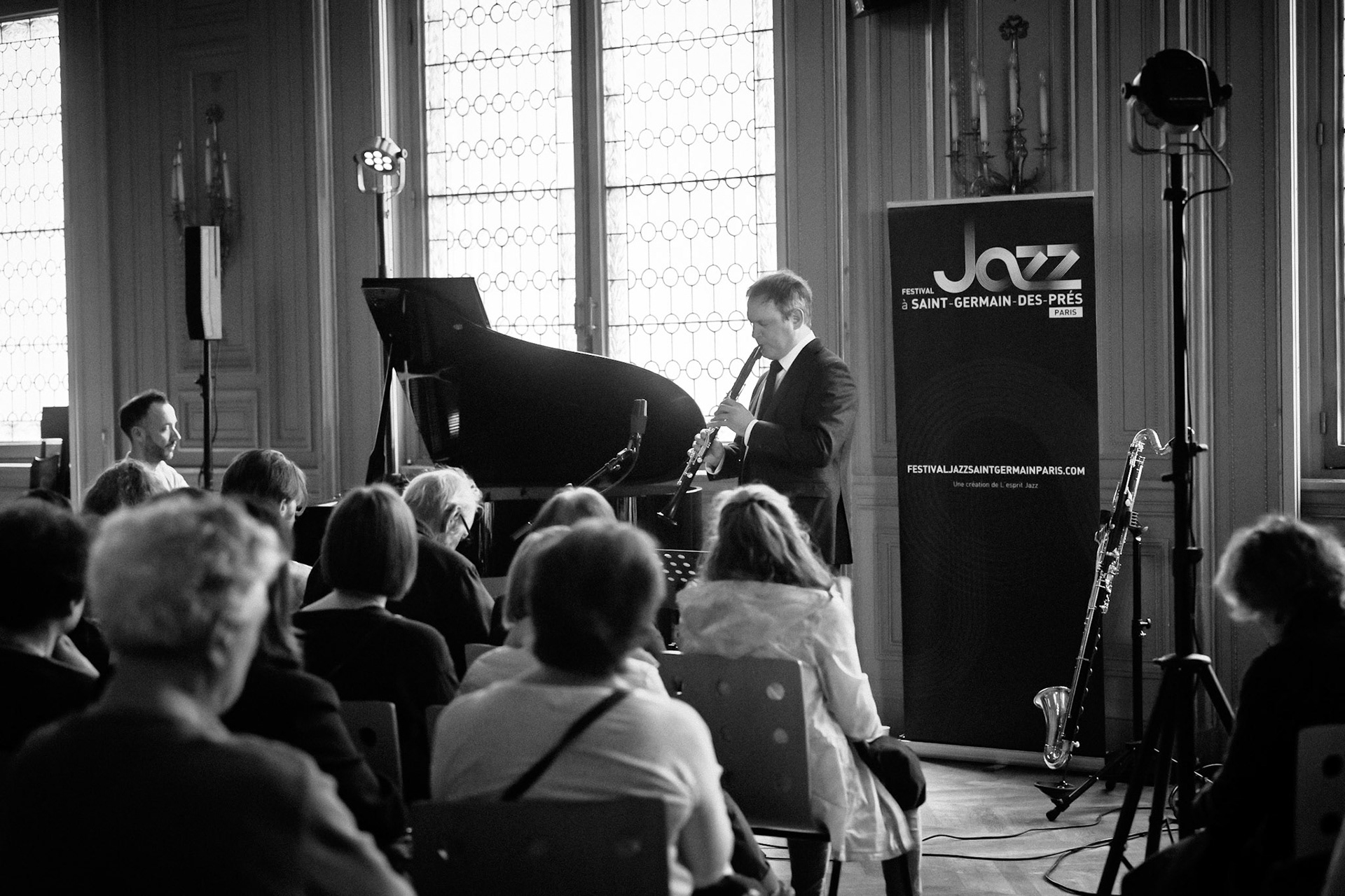 Pierre-François Blanchard &amp; Thomas Savy, Festival Jazz à Saint-Germain-des-Prés - Paris, Salle des fêtes - Mairie du 6ème