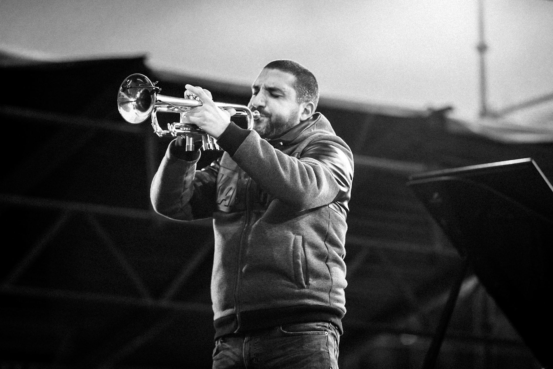 Ibrahim Maalouf avec François Delporte, La Défense Jazz Festival, Parvis de la Défense, 26 septembre 2020