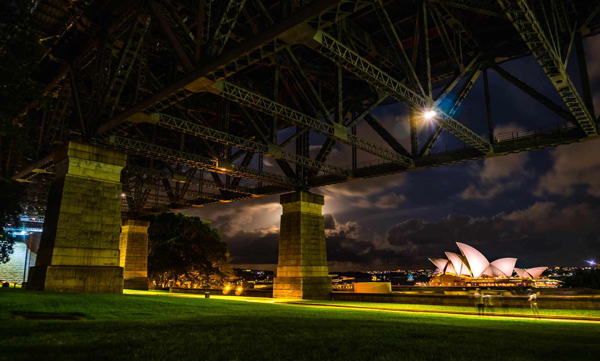 Underneath the Sydney Harbour Bridge
