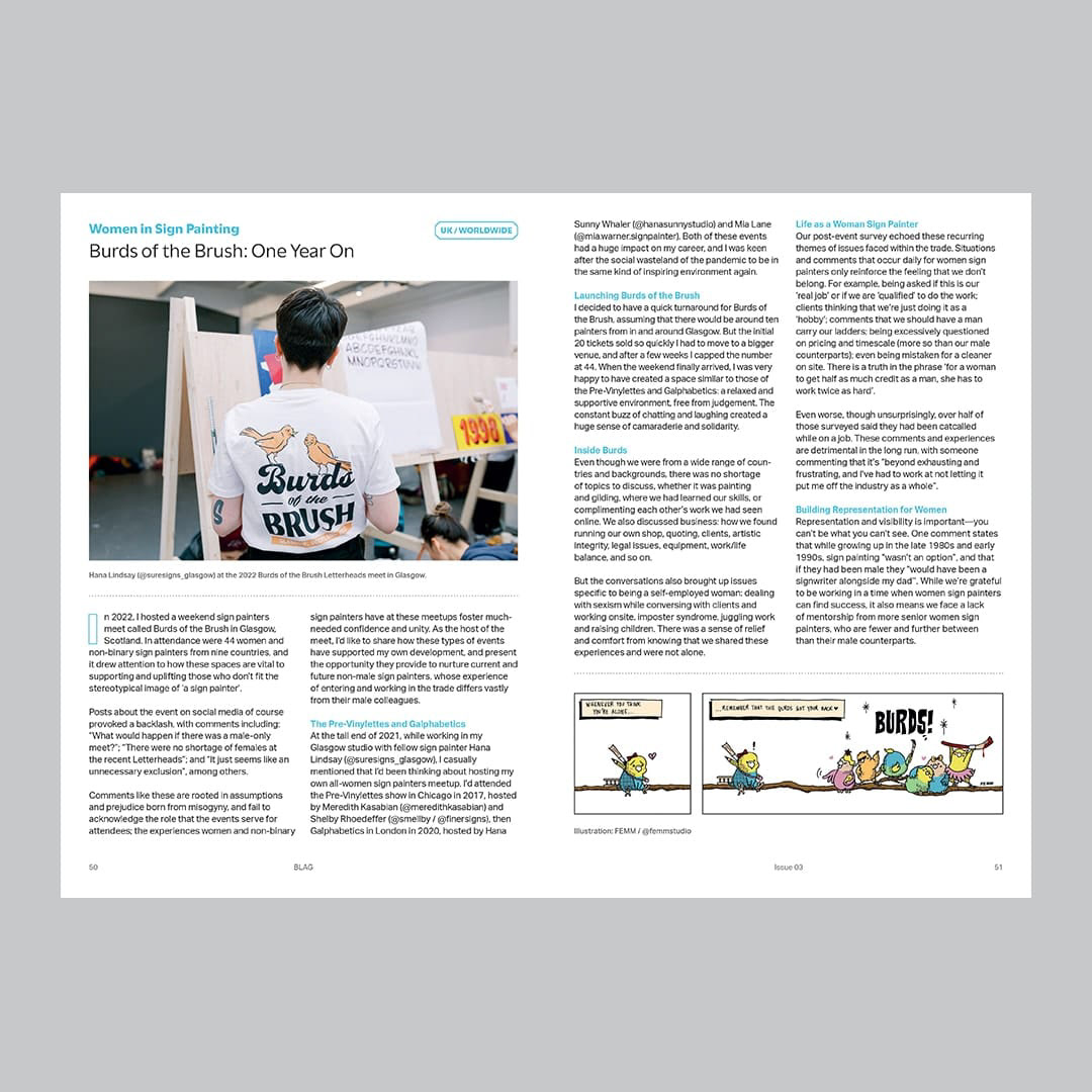 Burds of the Brush article, BLAG