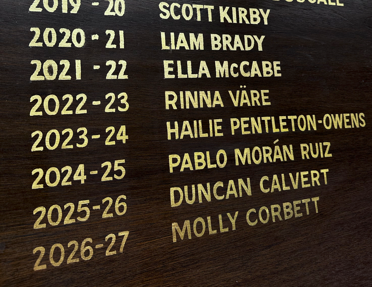 2022-2027 gilded by Rachel E Millar