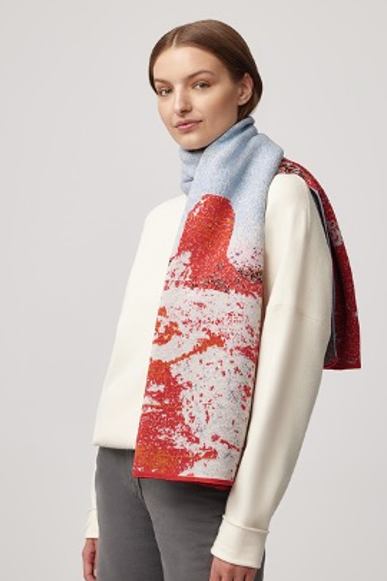 Rokh Landscape Jacquard Knit Scarf