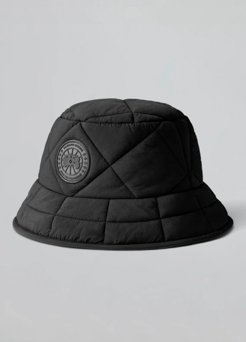 Reversible Puffer Bucket Hat (puffer side)