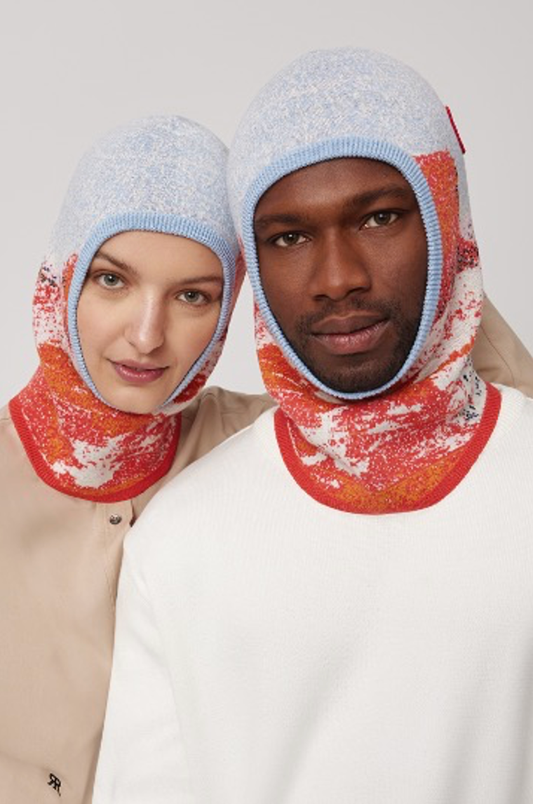 Rokh Landscape Jacquard Knit Balaclava