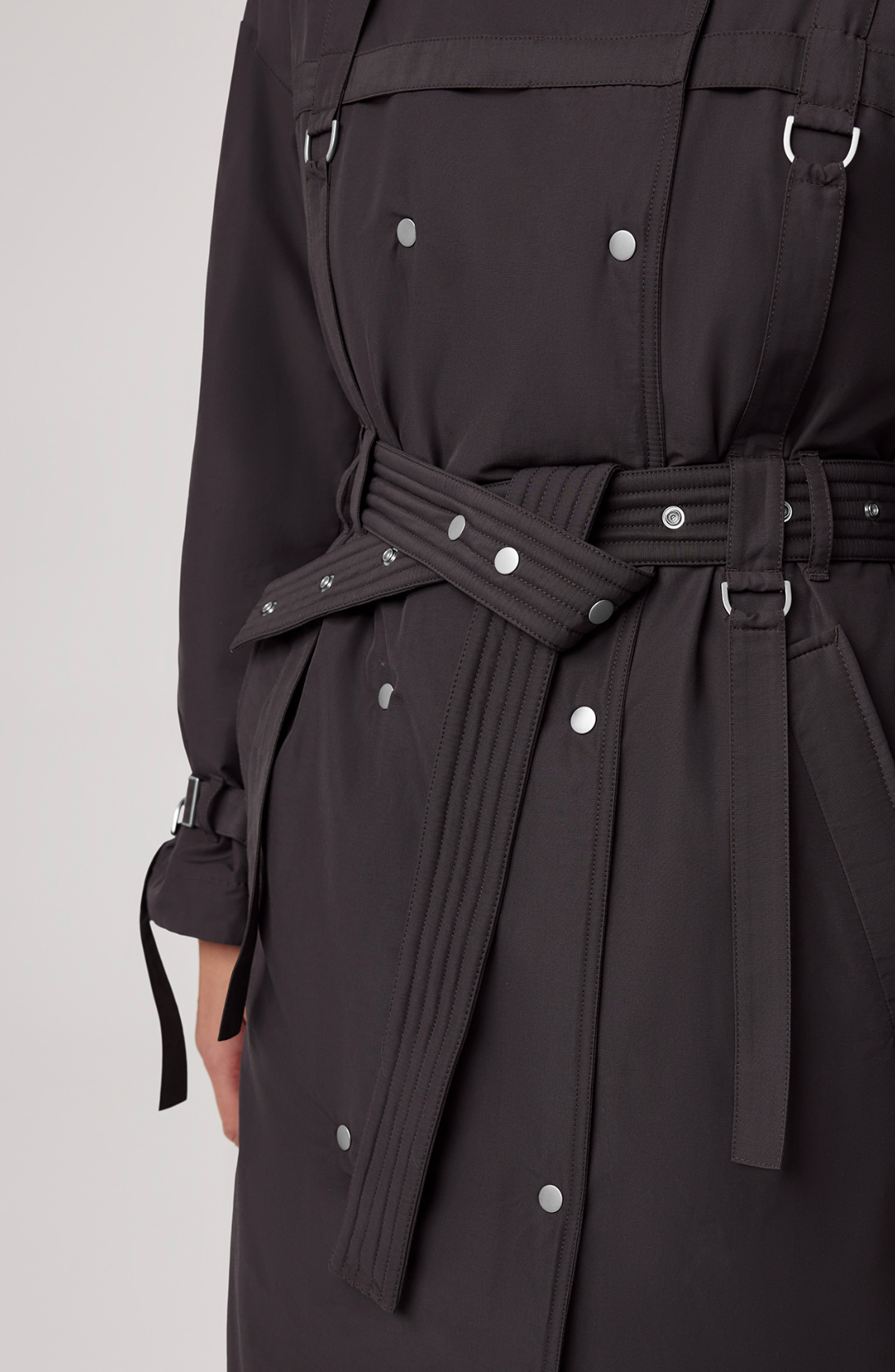 Rokh Insulated Trench Coat (in Black)
