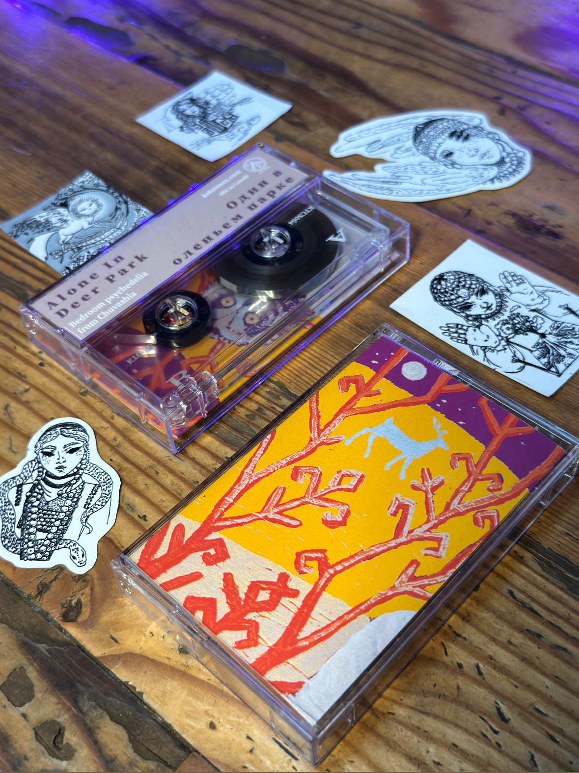 "Alone In Deer Park" cassette photo & design by me & Yuma