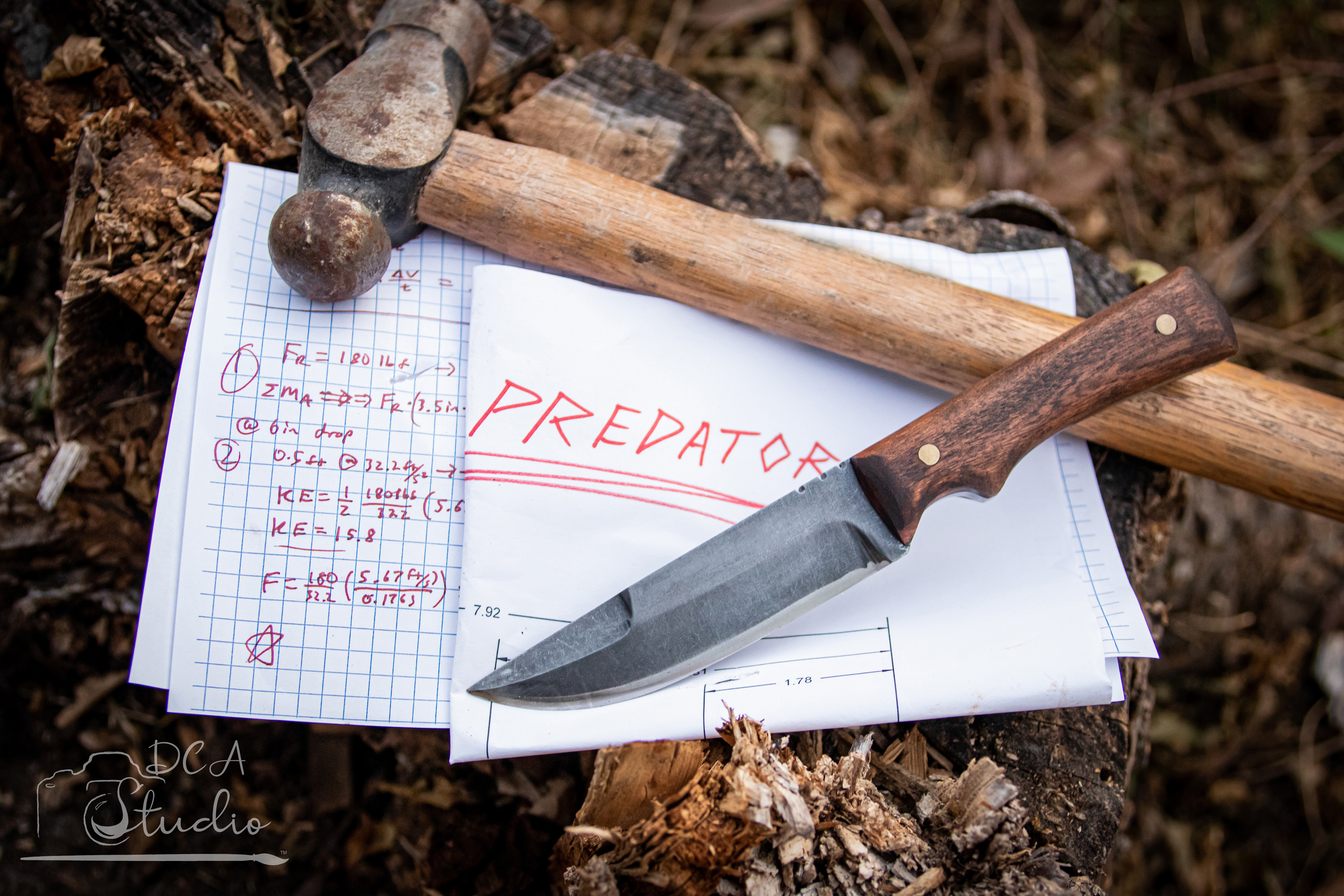 The Predator Mk I knife: designed and forged by BrackinBladesForge.com