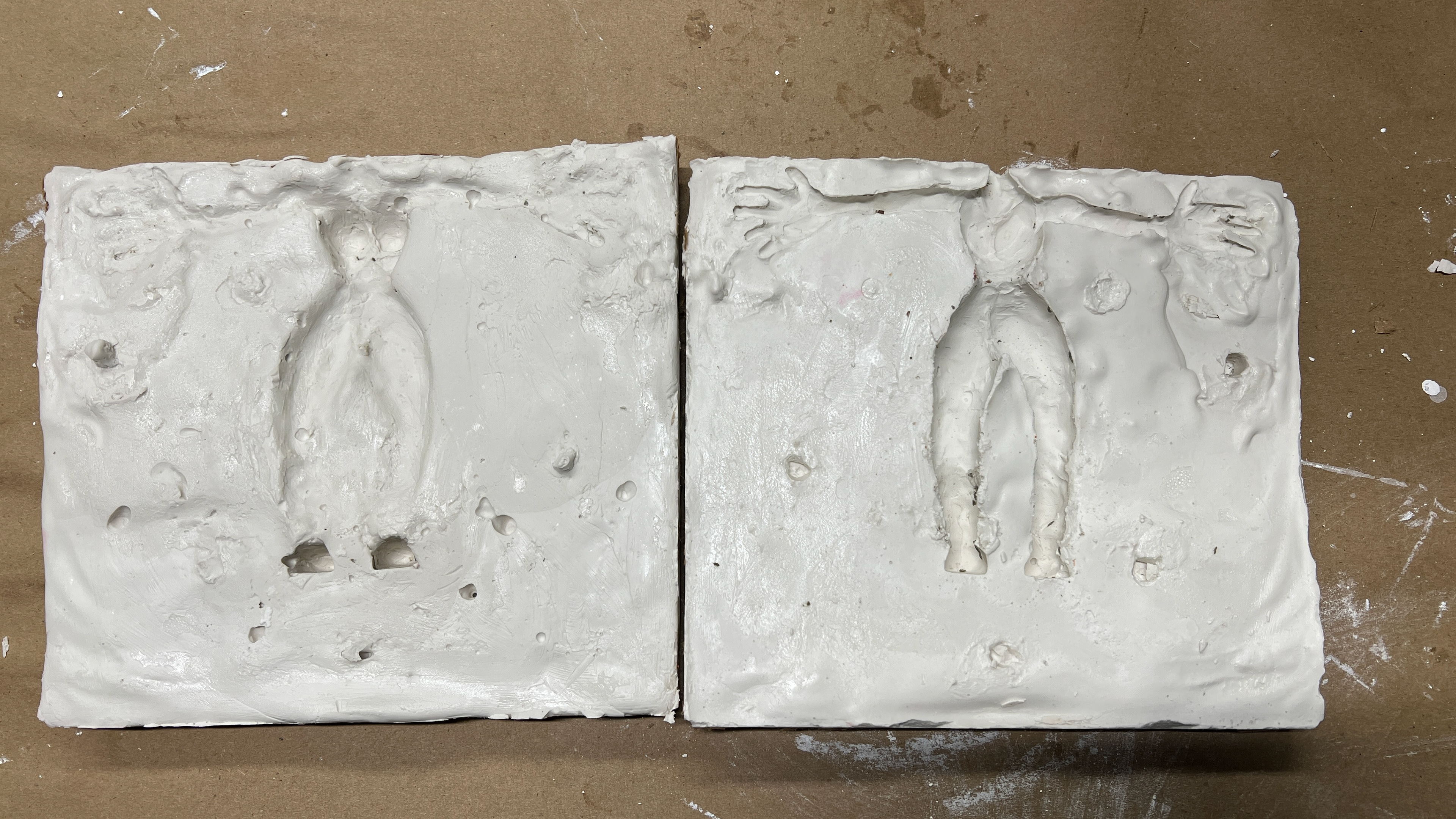 Plaster mold for body