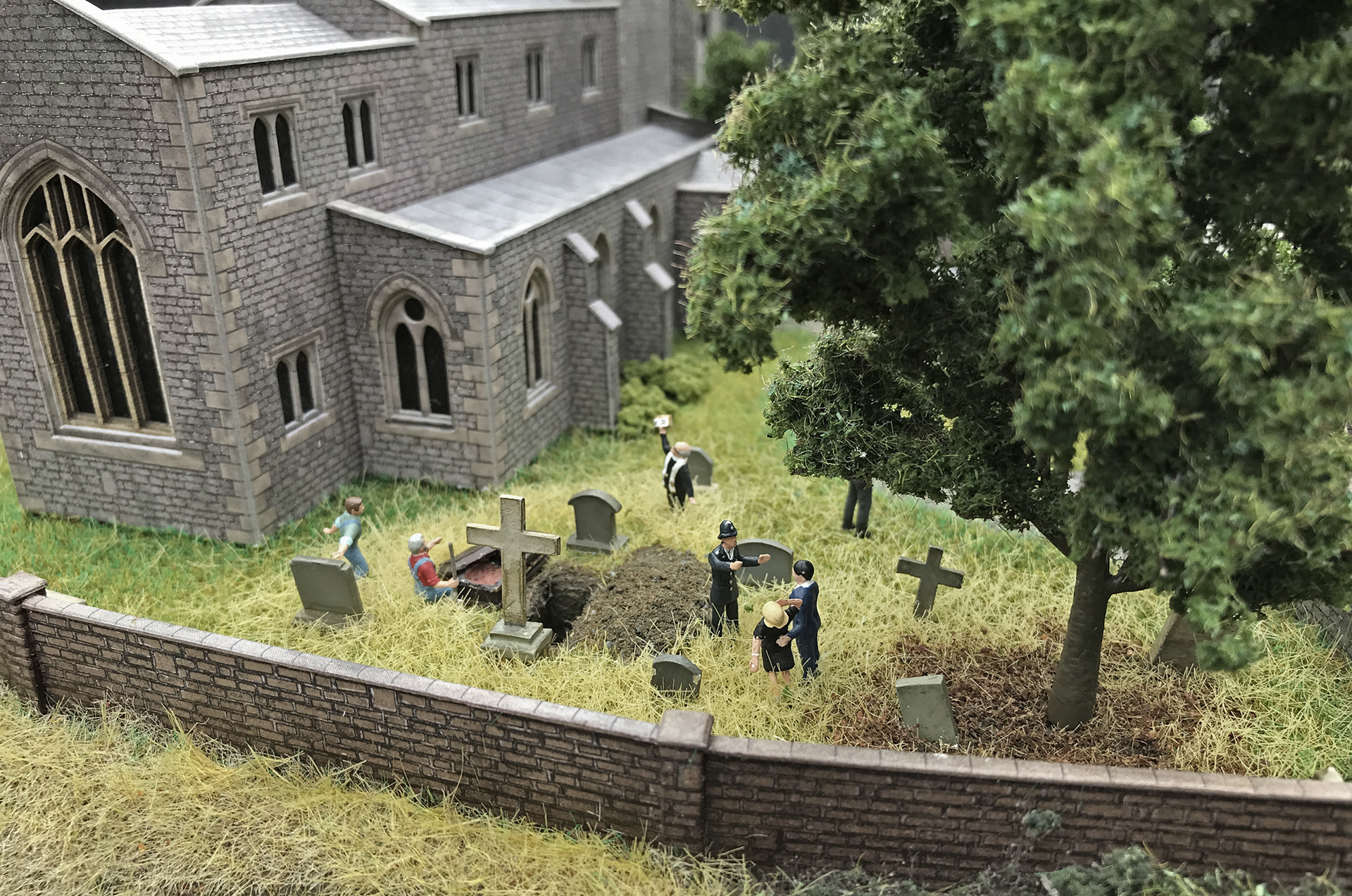 Metcalfe church graveyard scene
