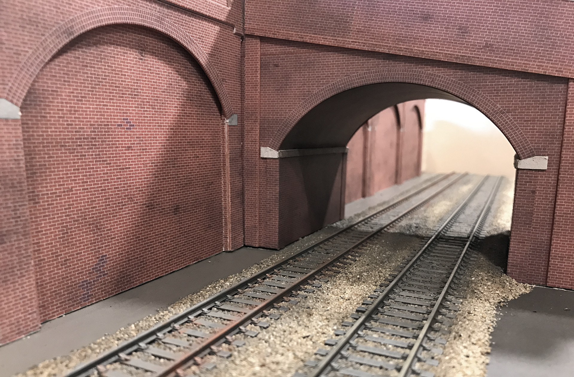 Metcalfe Viaduct Kit converted into Retaining Wall and Road Bridge