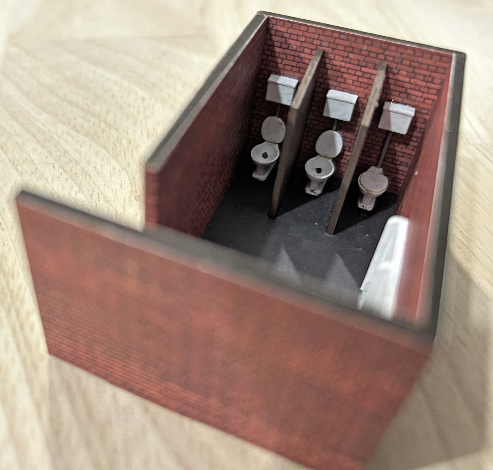 Scratch-built Platform 2 Gents Toilets