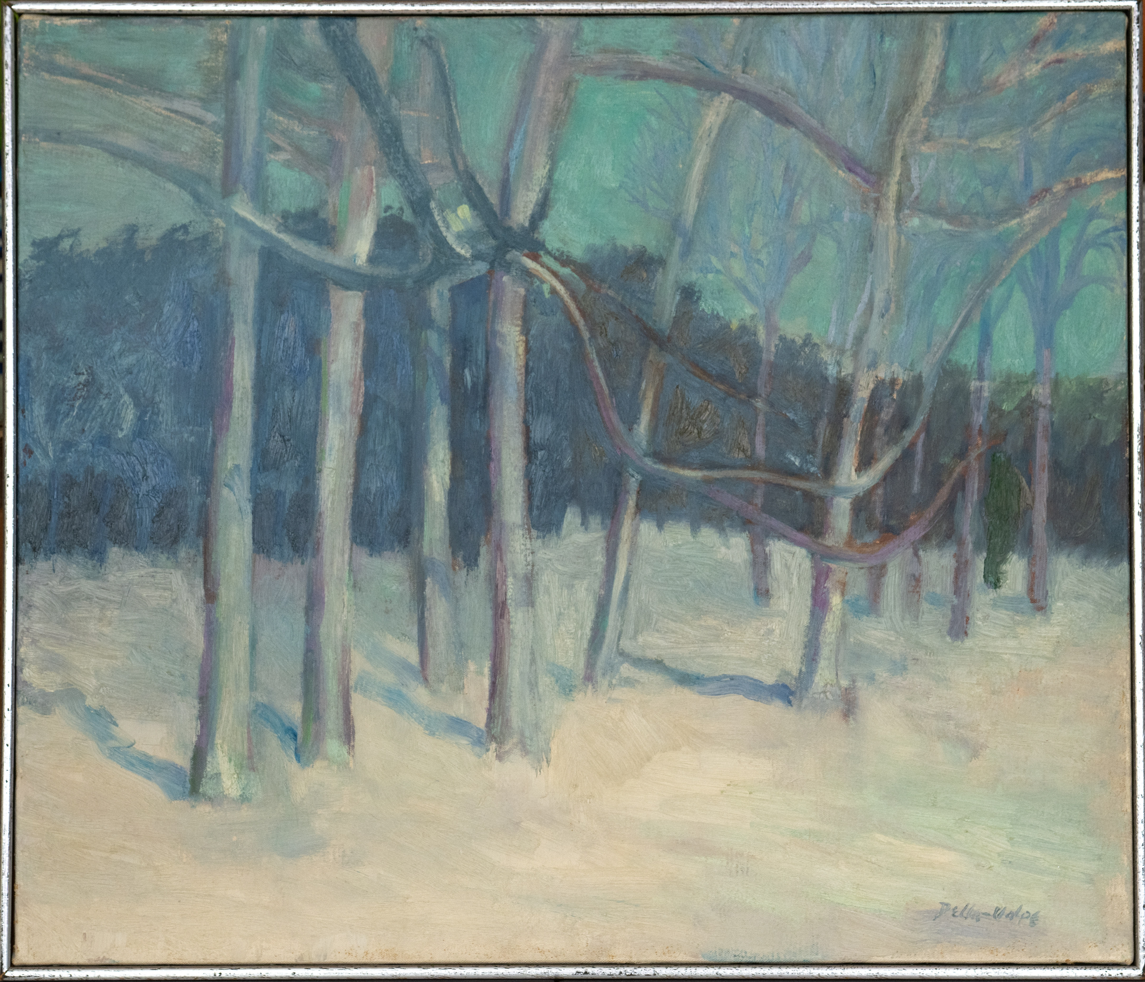 "Row of Trees" 20x30, o/c, slr 