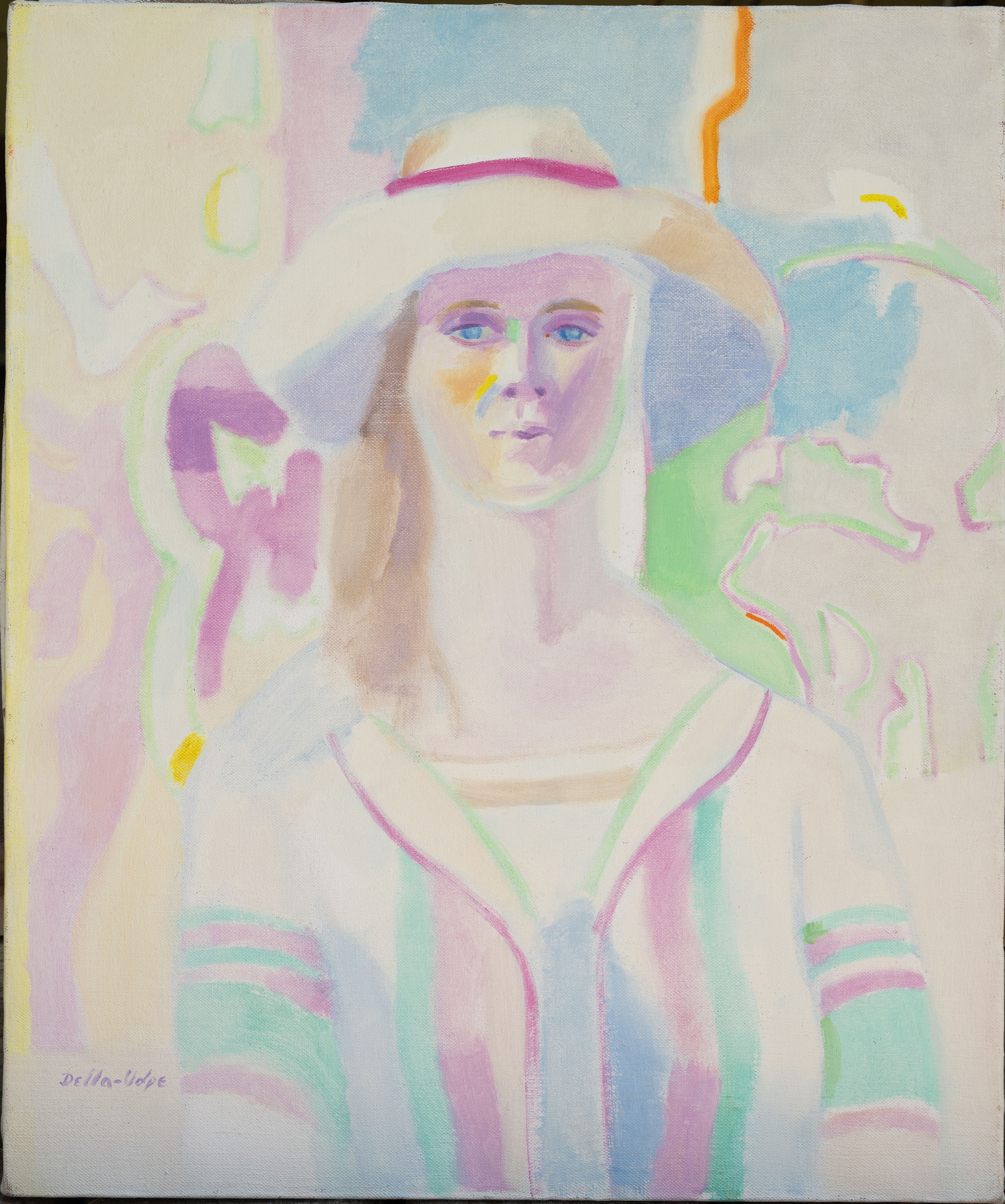 "Summer Hat"  oil/canvas, 24x20, ( 1994)