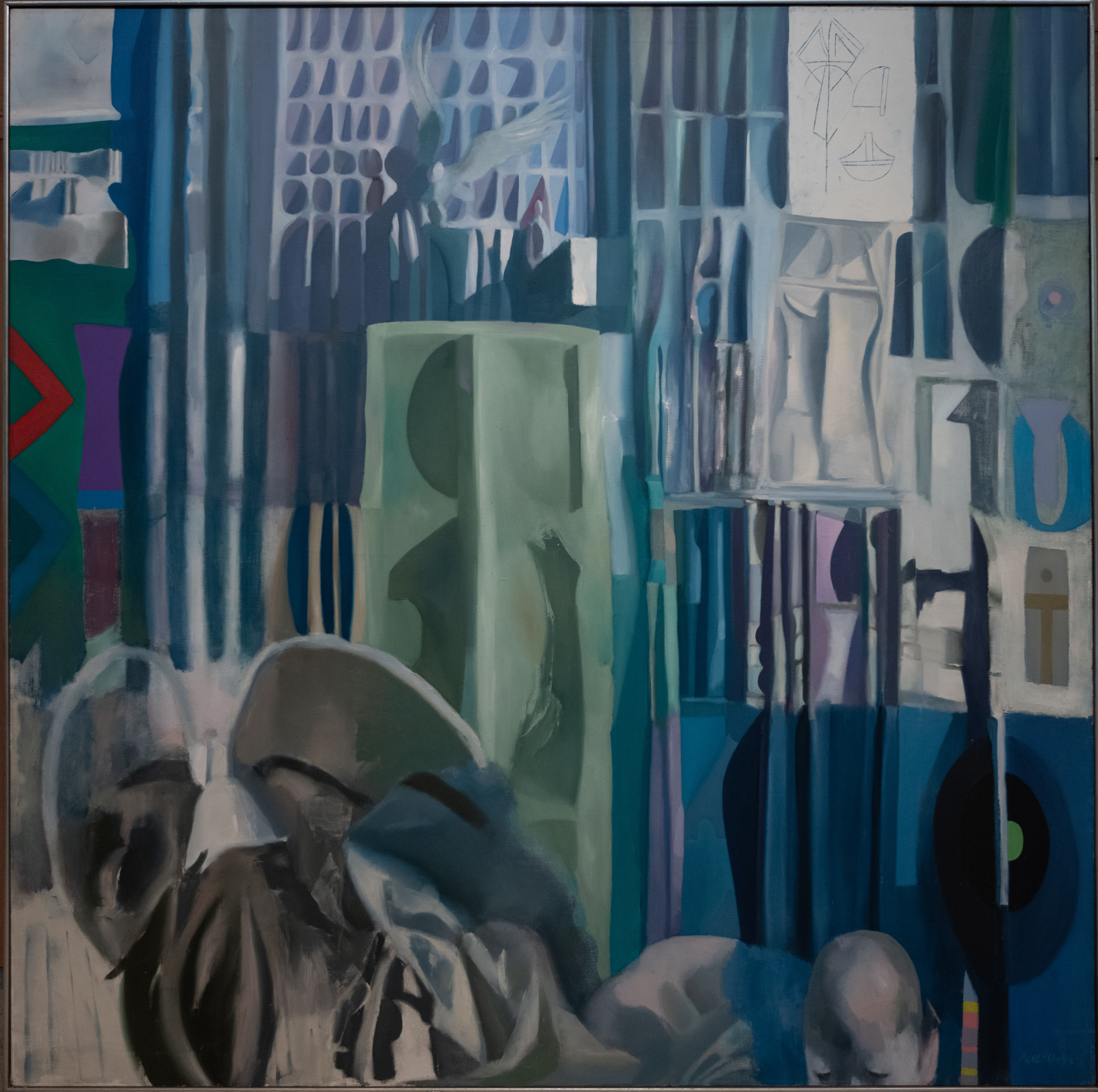 "Experimental Sand Fences" 73x73 ('67-'70) o-c