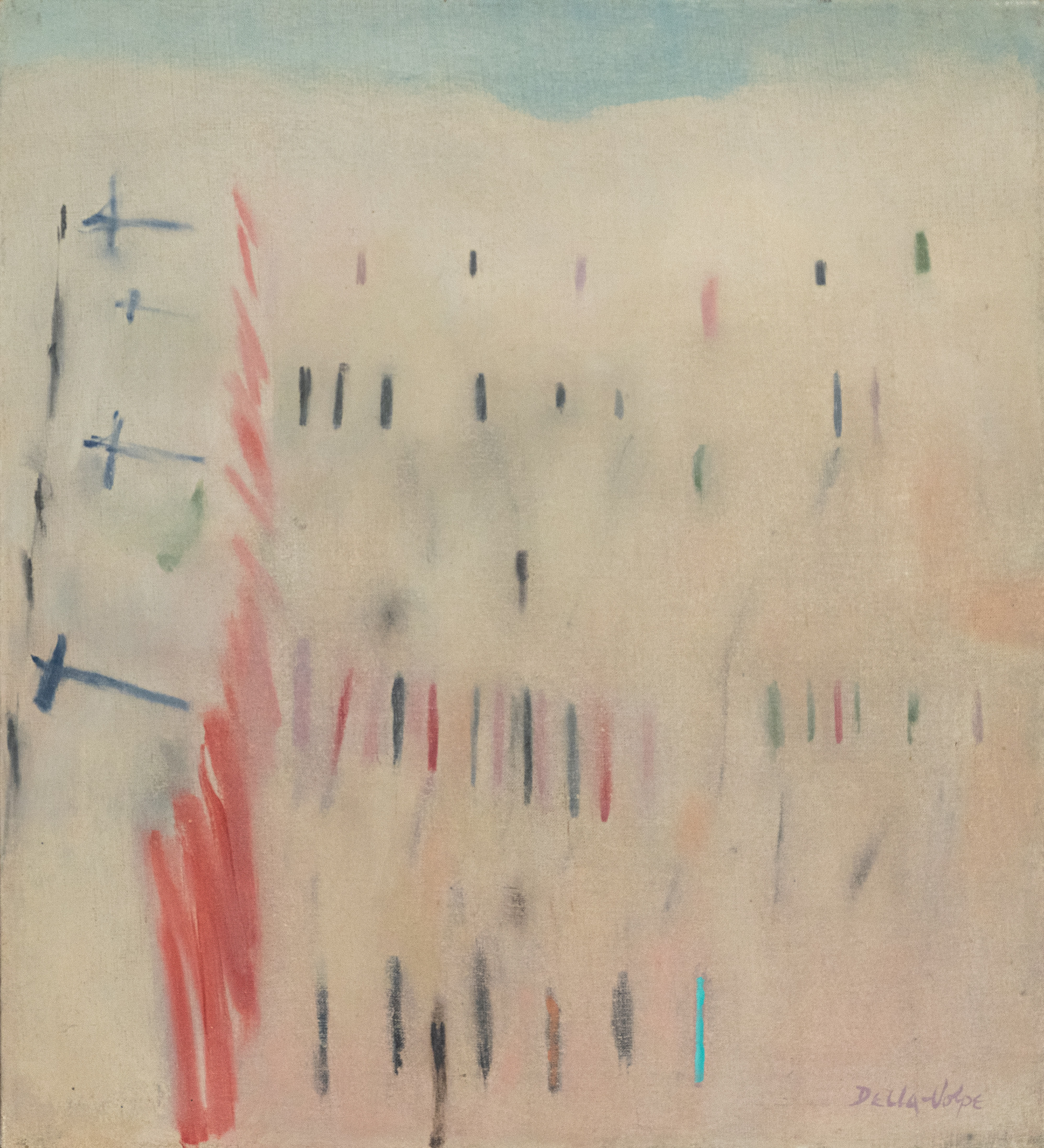 "Sand Fences"  22x20, o:c slr, ('78-'79)