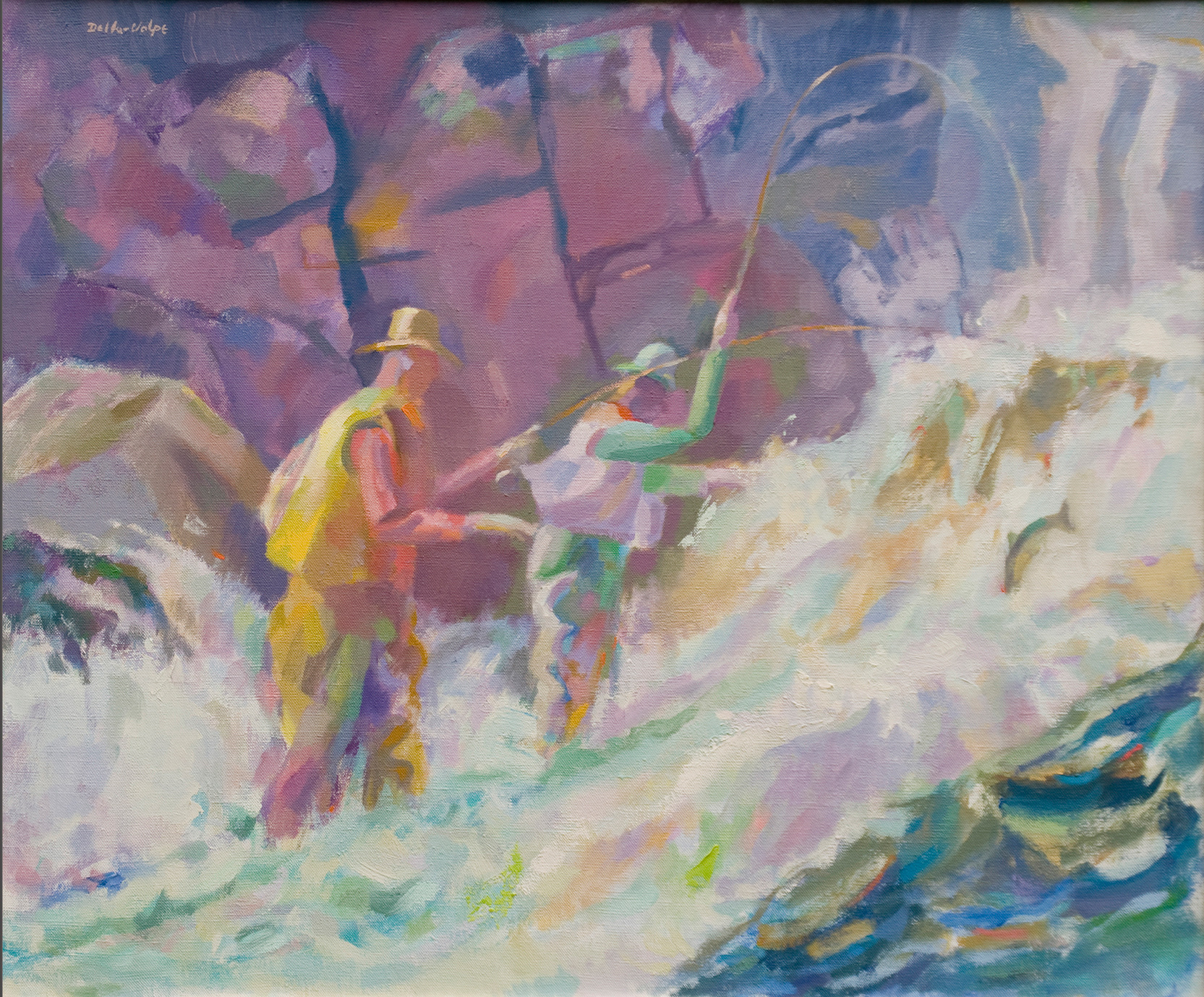 Fishing the Rapids30x36 Della-Volpe