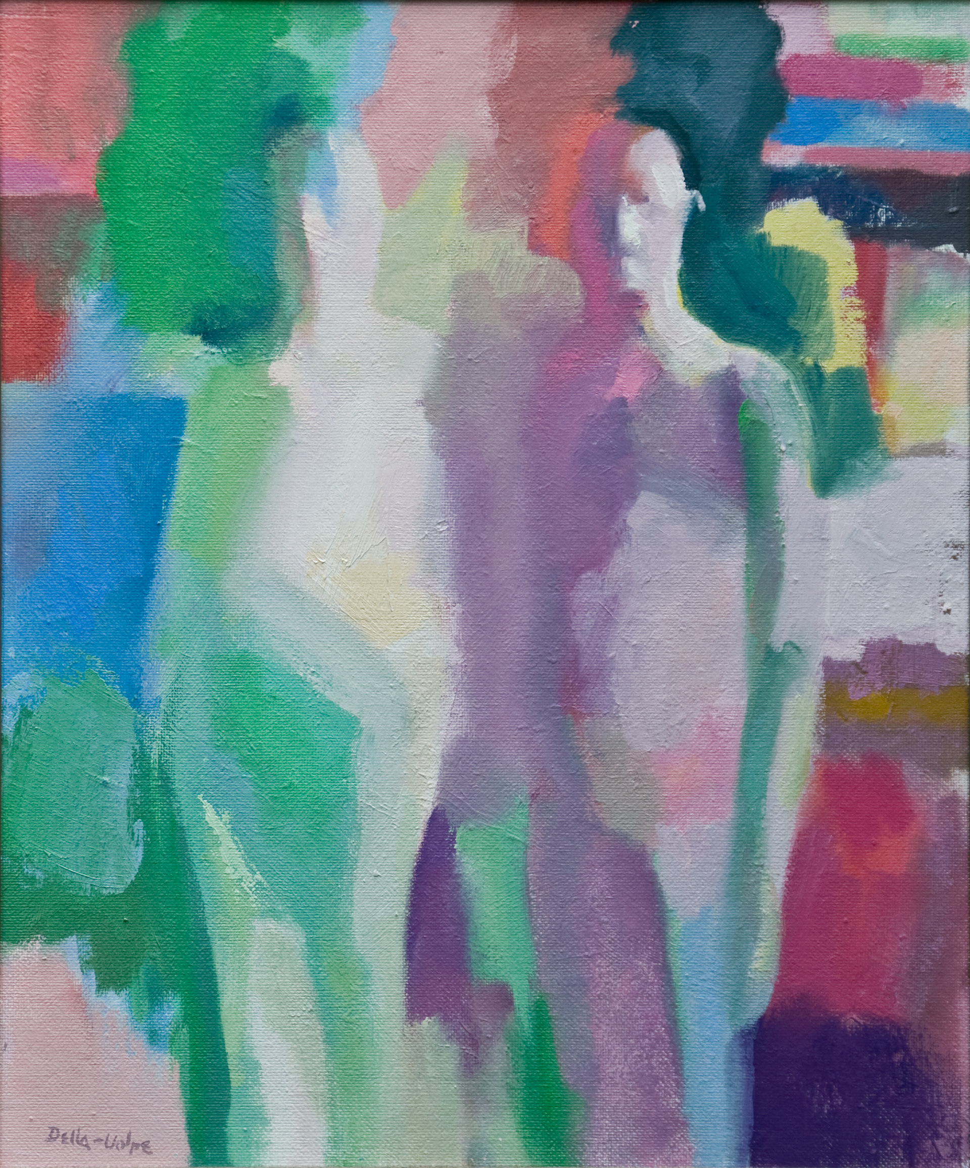 "Two Swimmers" o/b, 29x25 Framed,sll 