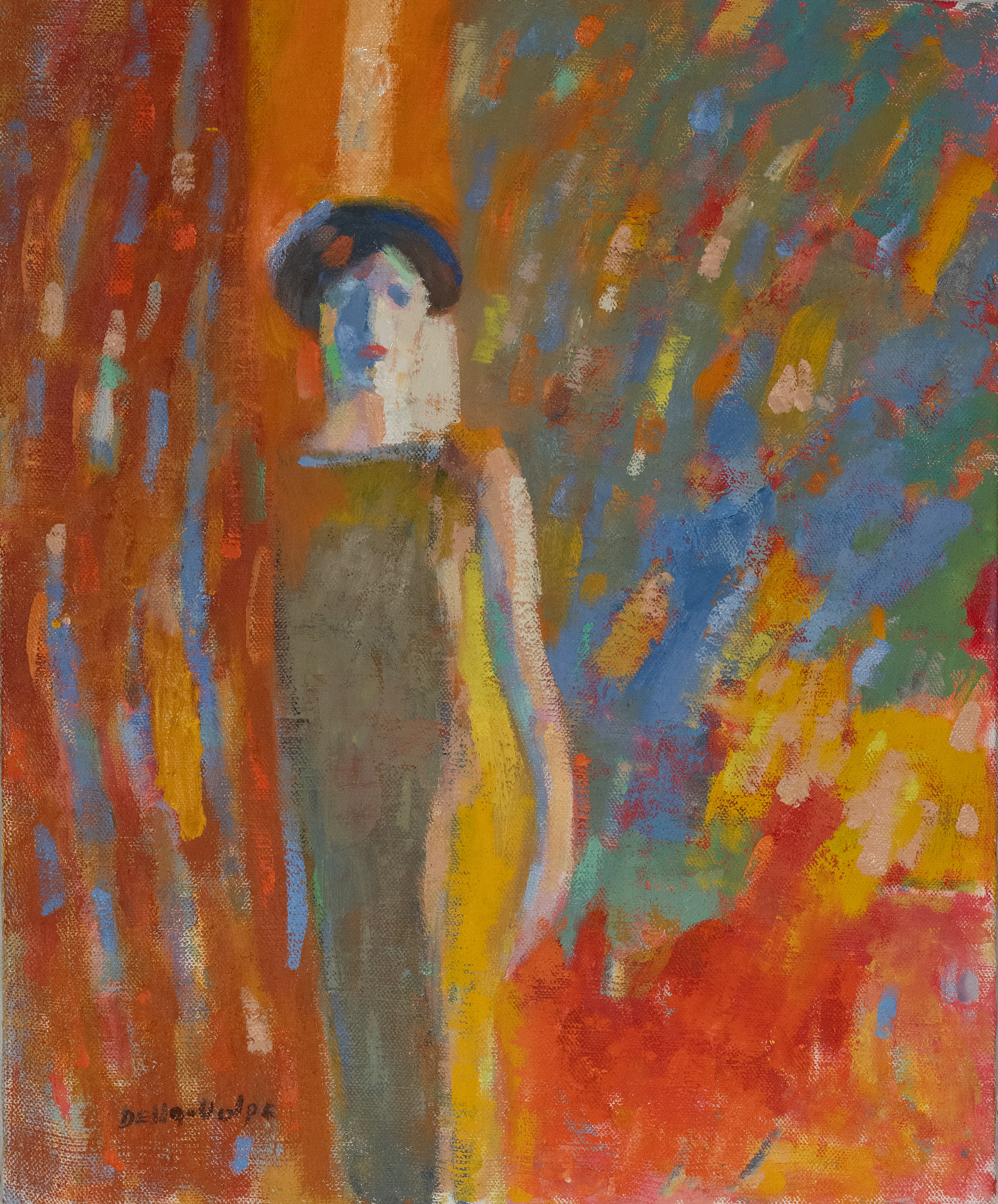 Olive Dress oc 20x26