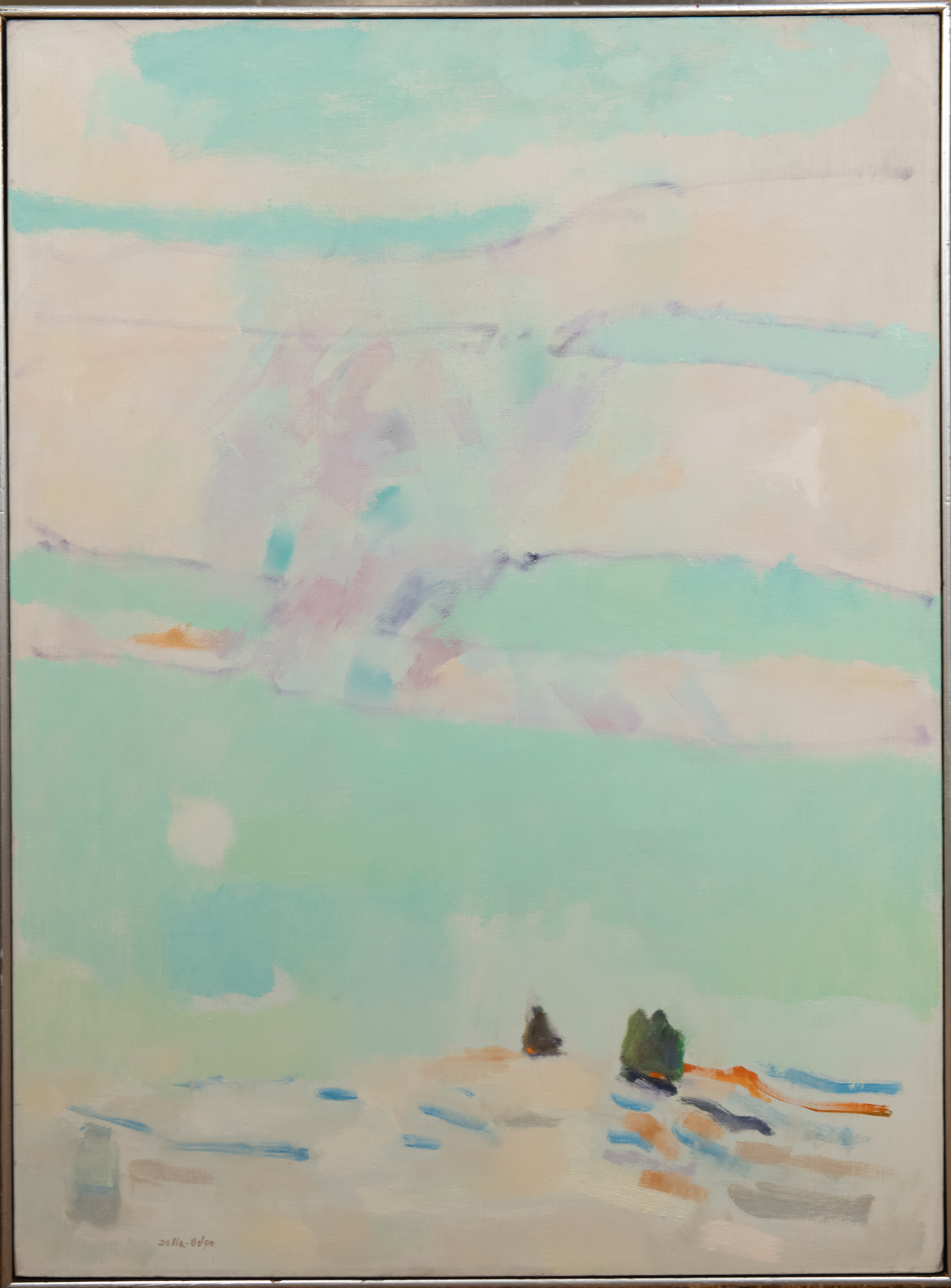 Green Sky & Long Clouds  oc  38x28 (2004)