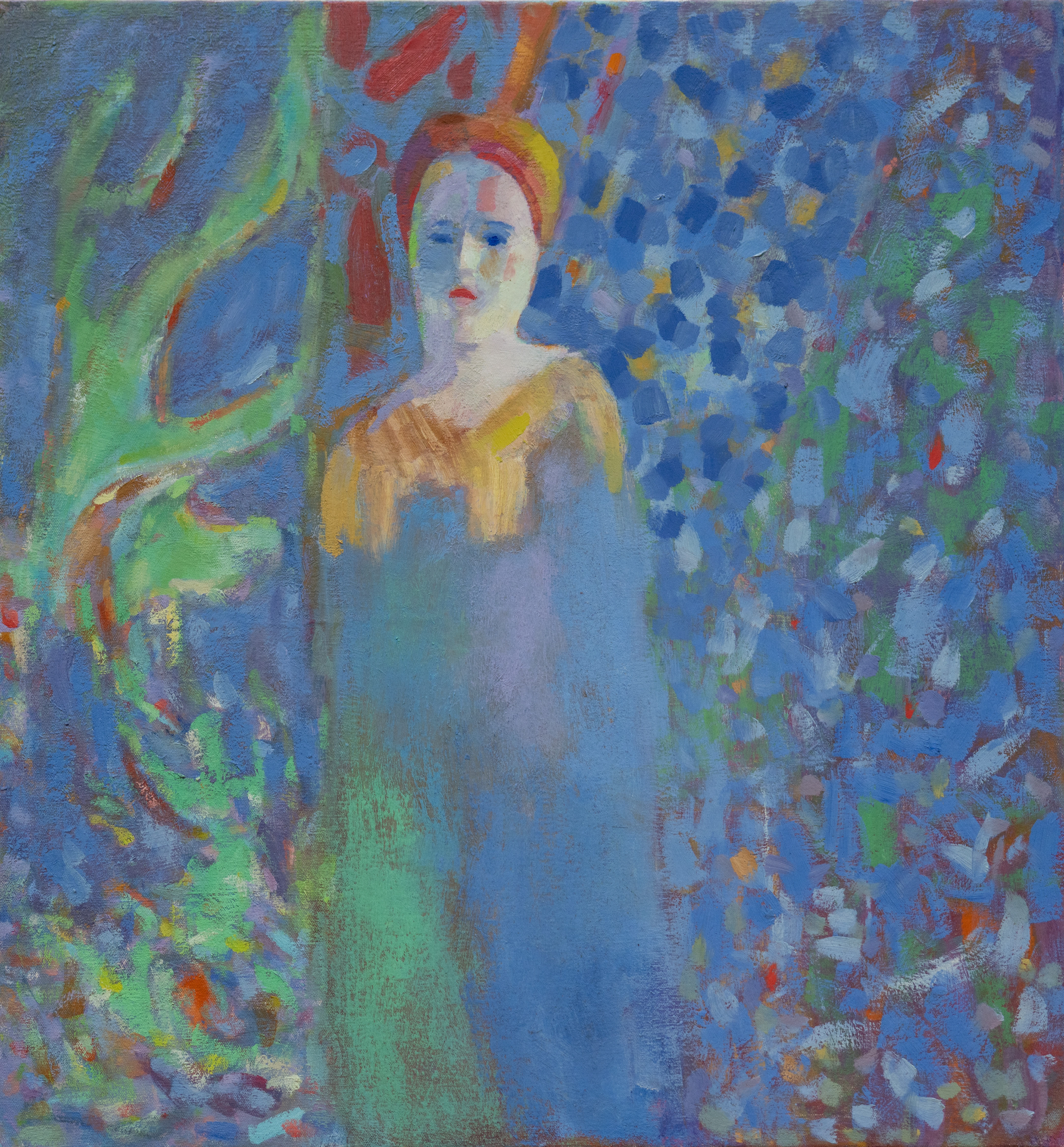 "Girl in Yellow Sweater' 28x26, unsigned