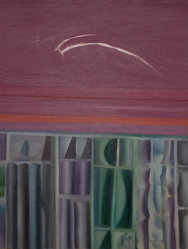 "Cloudy Sunset Sand Fences" o/c, 