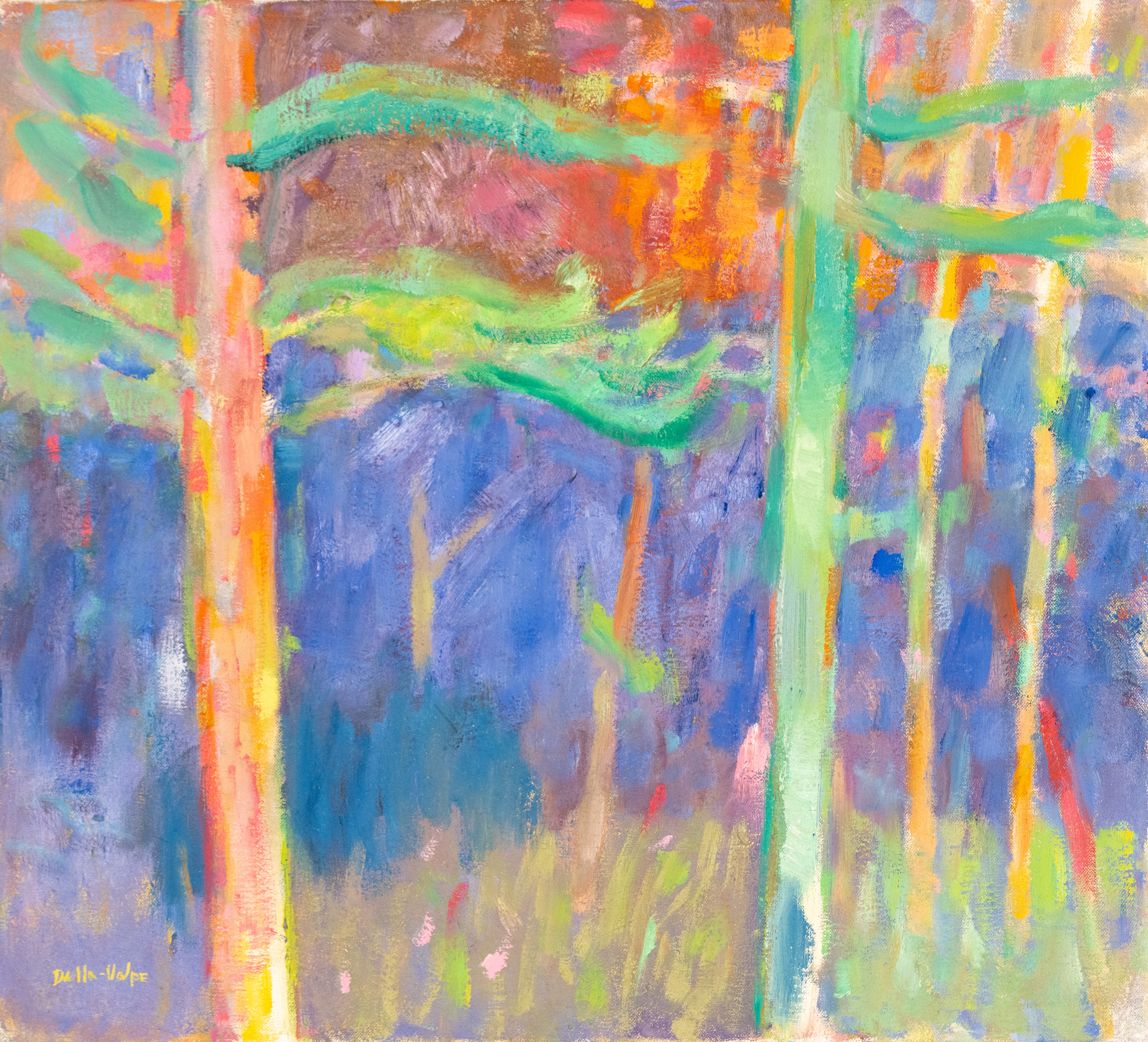 "Trees and Flowers", 18x20, o/c, sll 