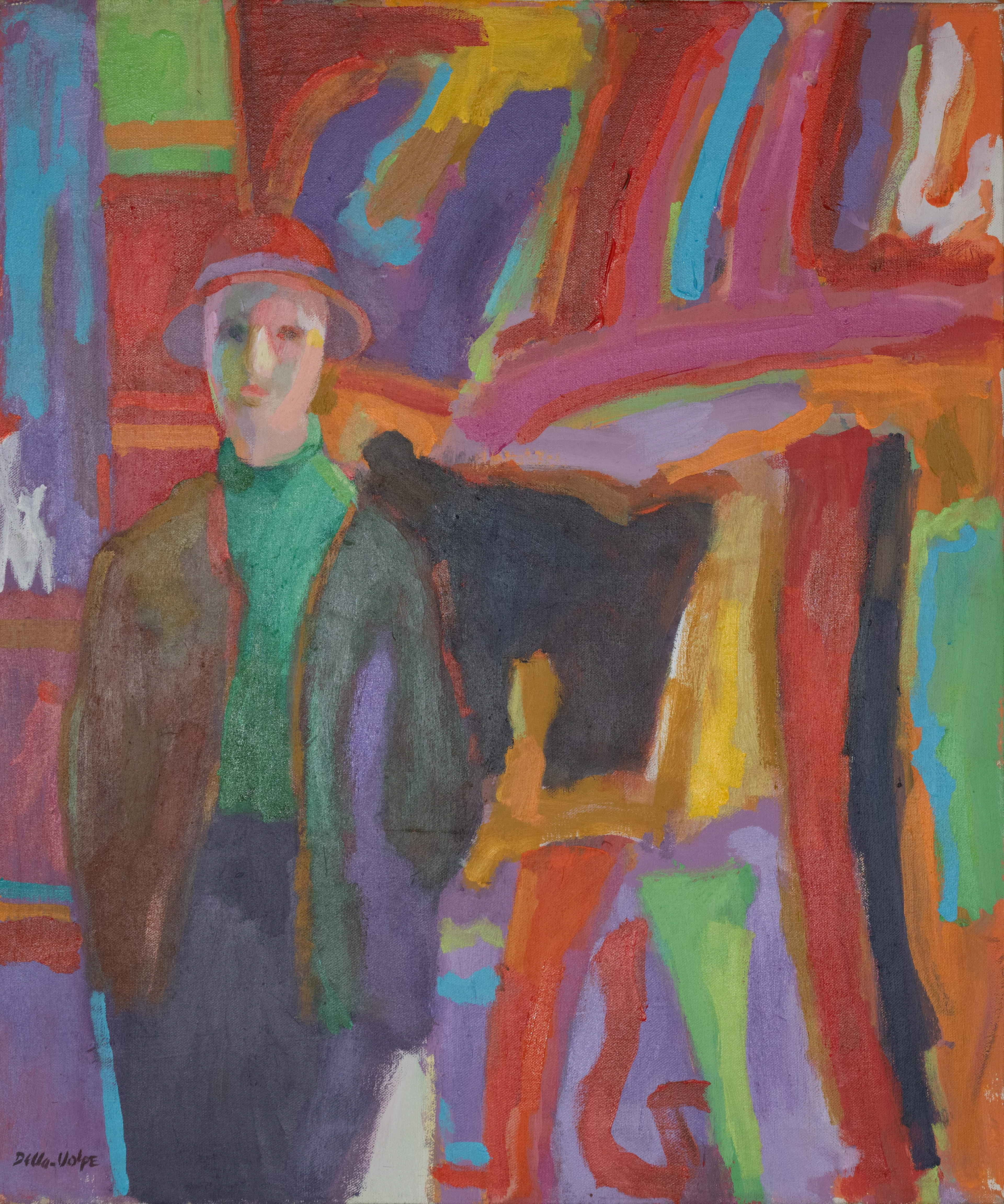 "Woman in the Gallery" arc.oil 26x22