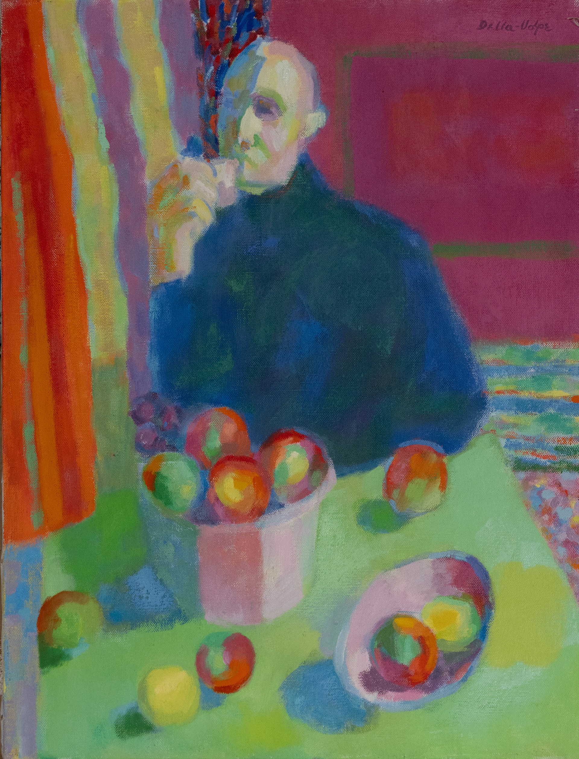 "Man Eating" 26x20, oil/c, sur, (97-99)