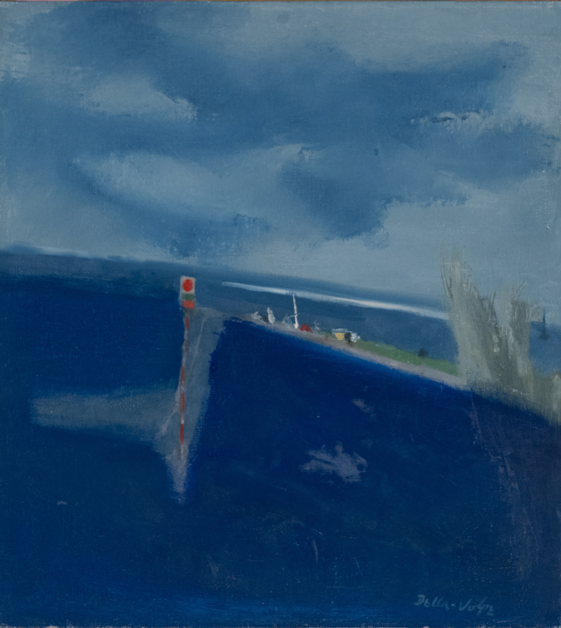 "Inlet"24x22,o/cslr (1965)