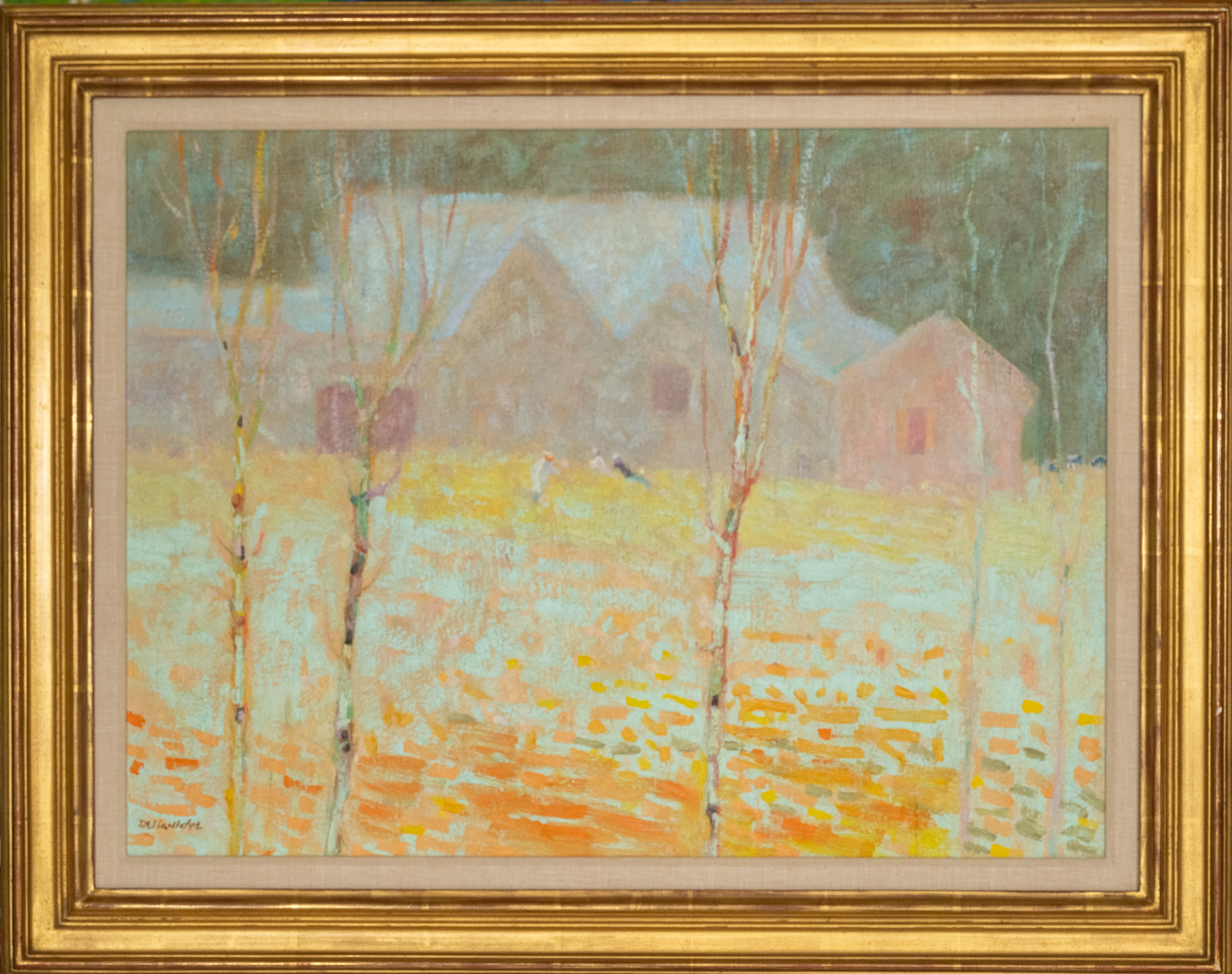 "Family in the Field" 18x24 , sll and enverso, o:c