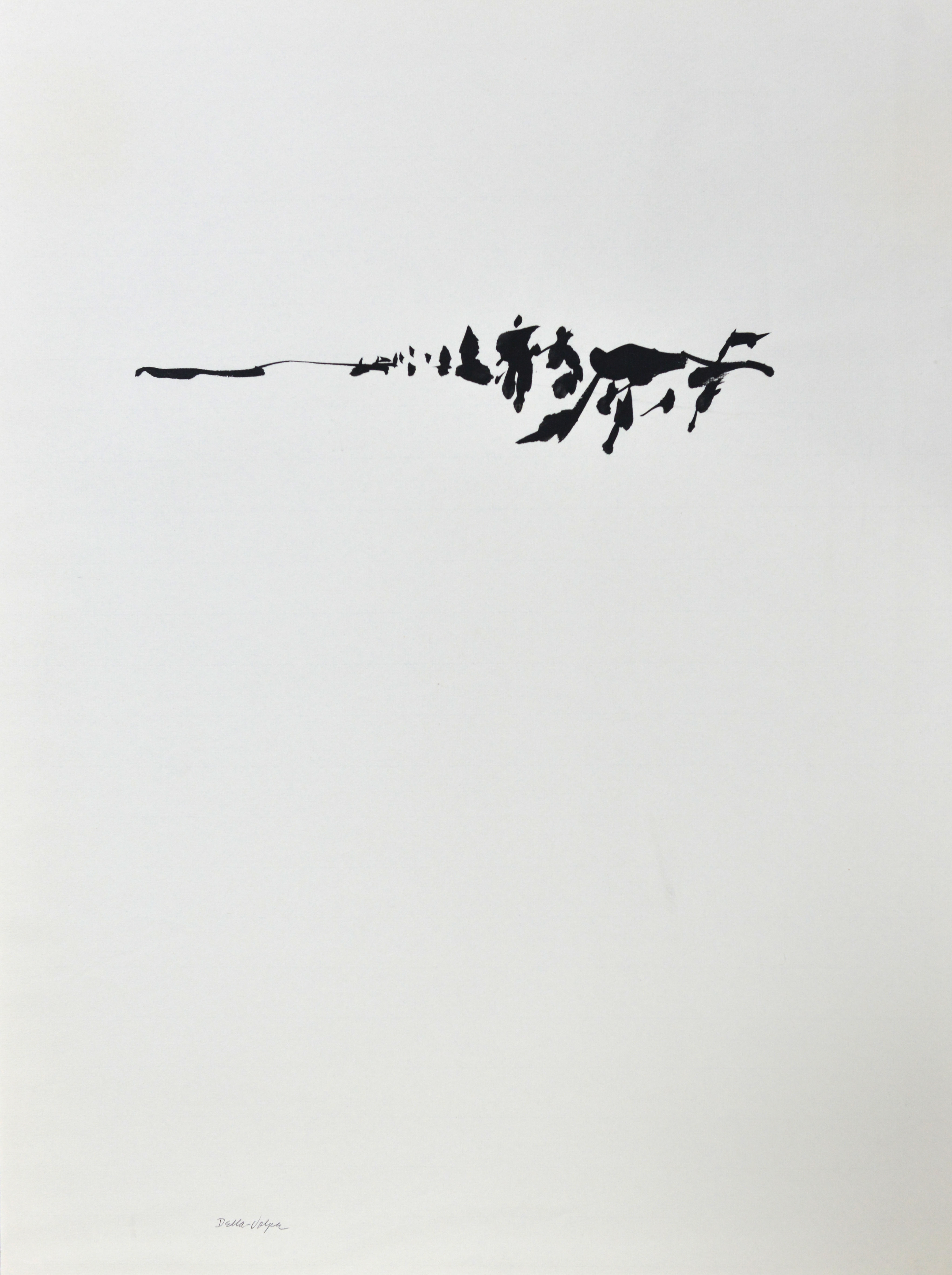 BEACH IN THE DISTANCE   24X18  INK