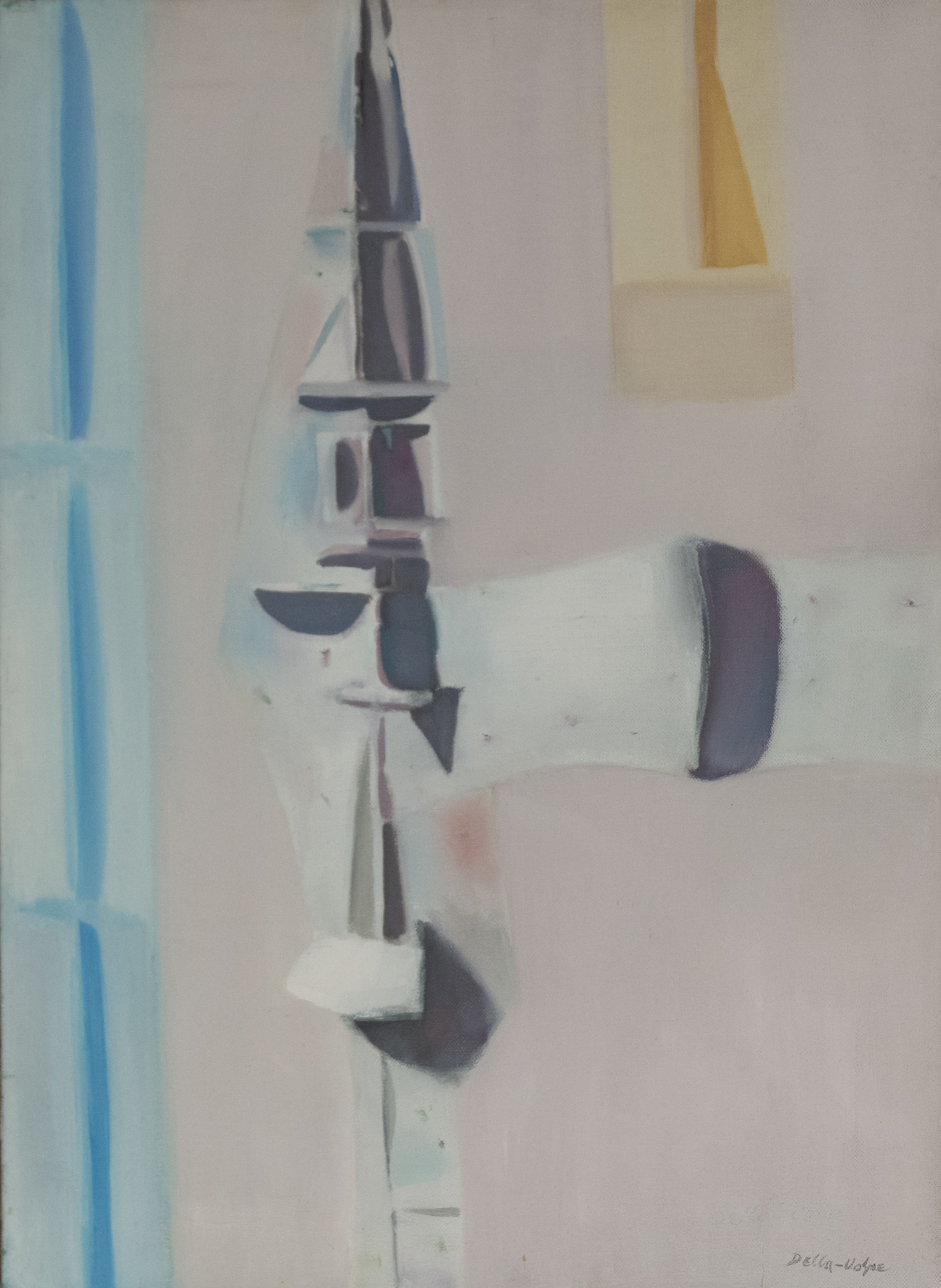 "Abstract+Beach Trenches" 22x16,o/c, slr (late'60s)