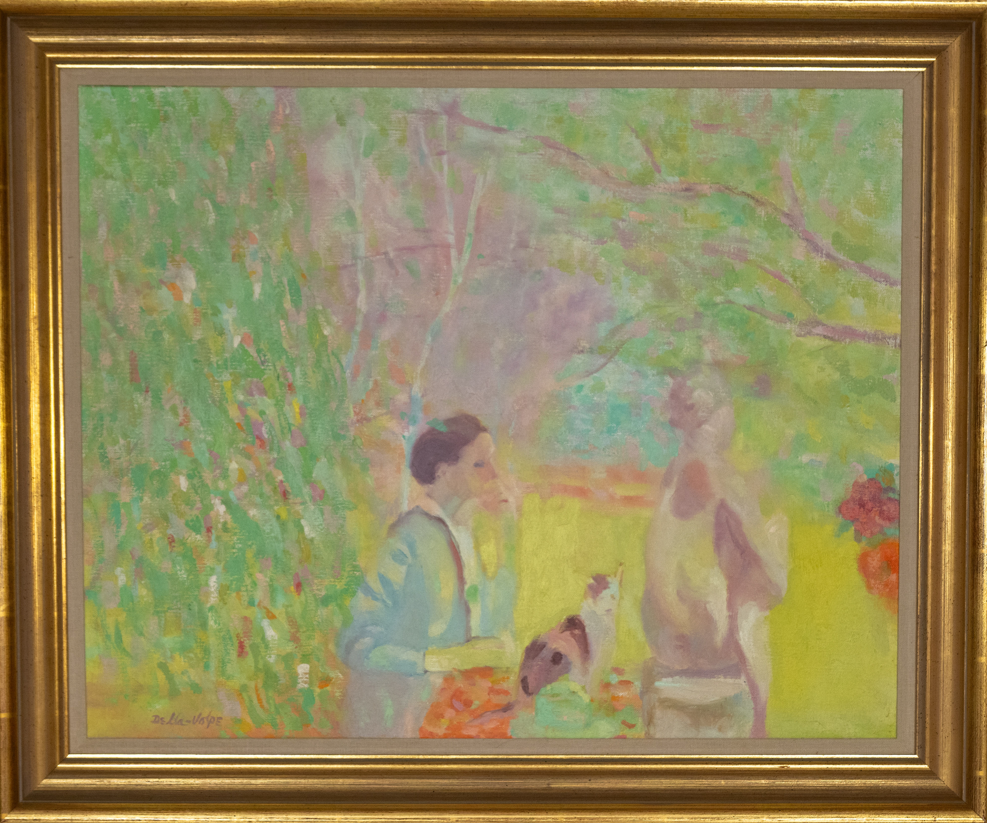 "Rest in the Garden'"  25x30.o/c, (1980)