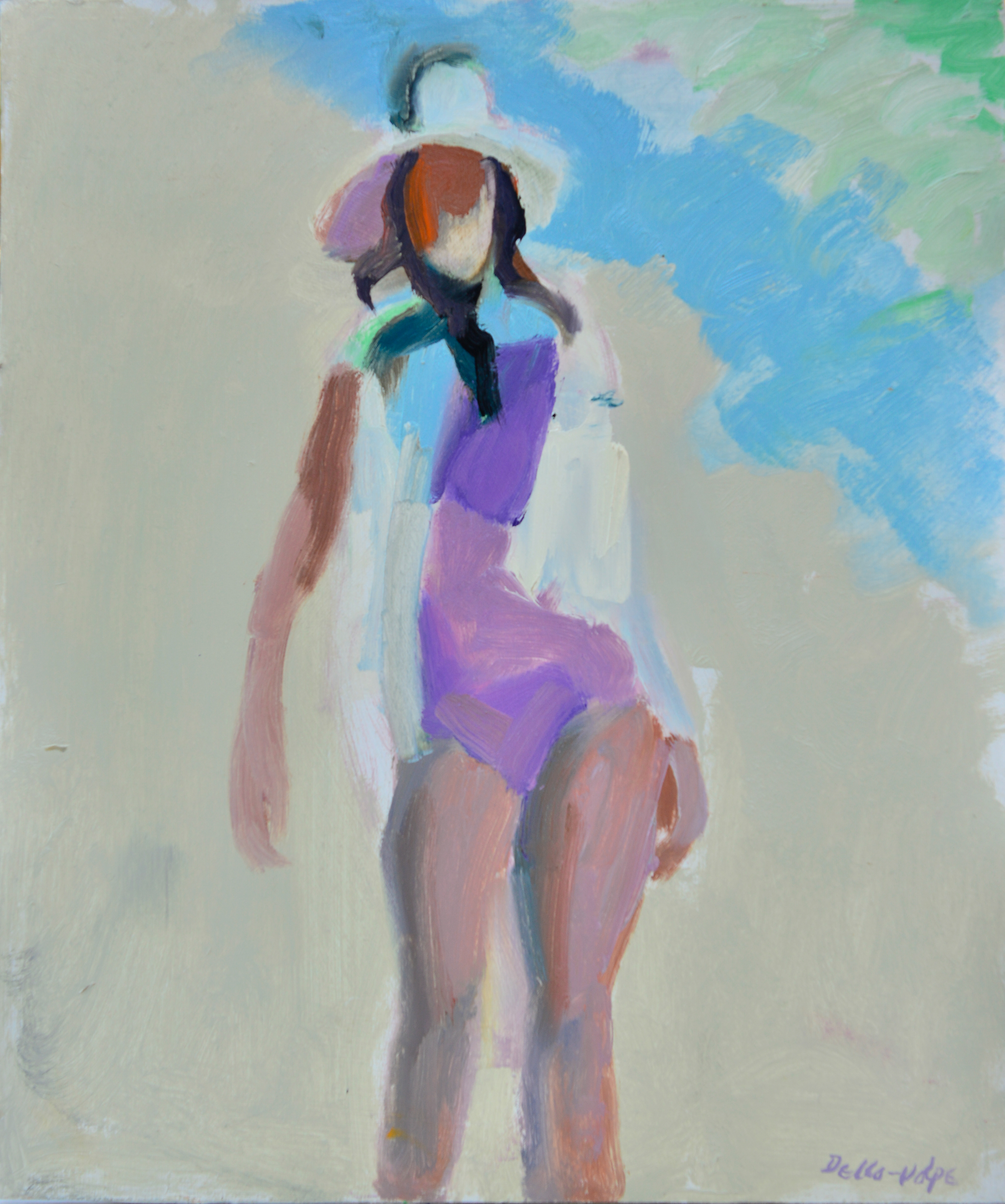 GirlatWatersEdge  o/b  14x12