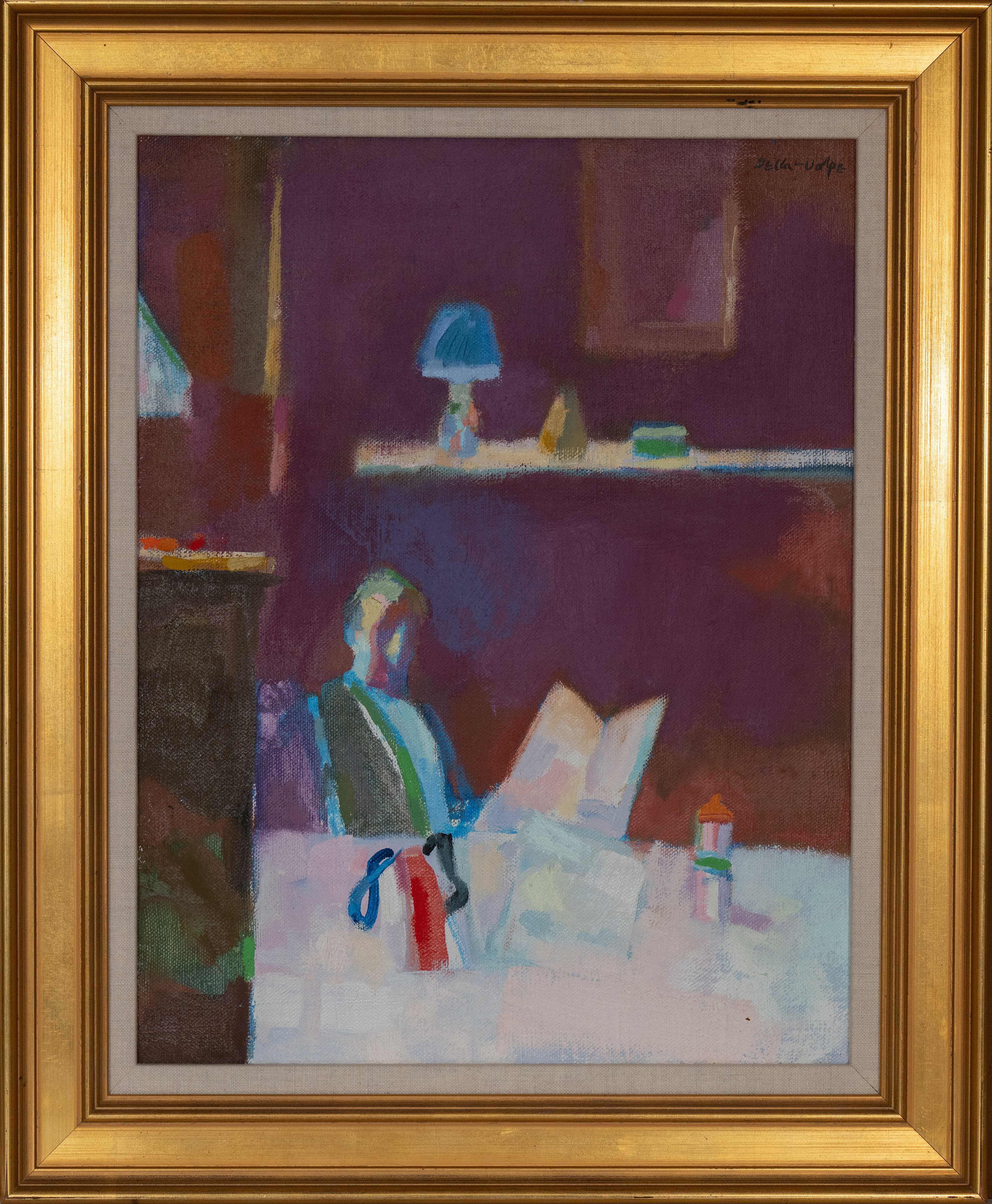 "Conversation" oil-canvas. 16x14