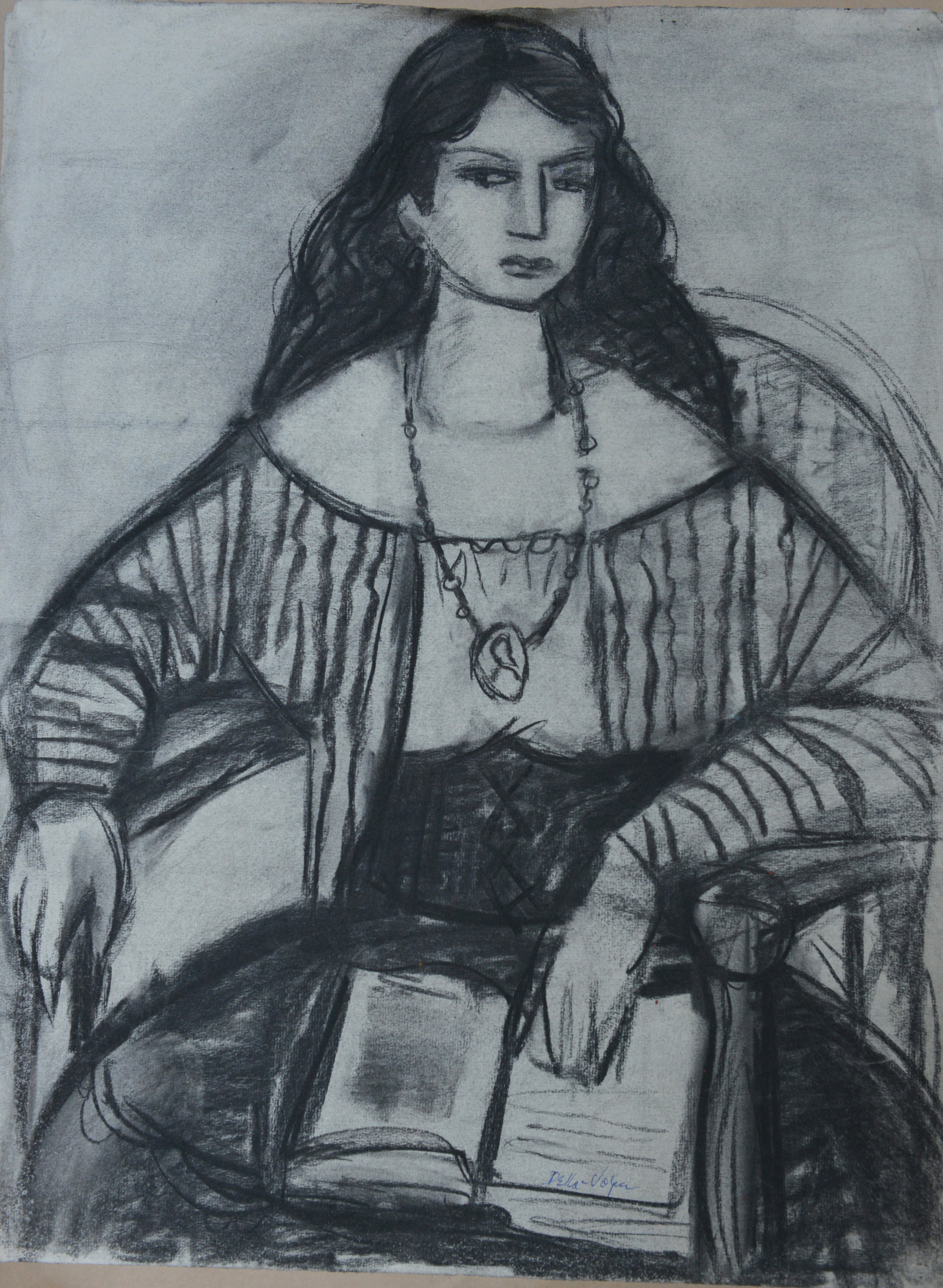 GIRL WITH  BOOK (25X19