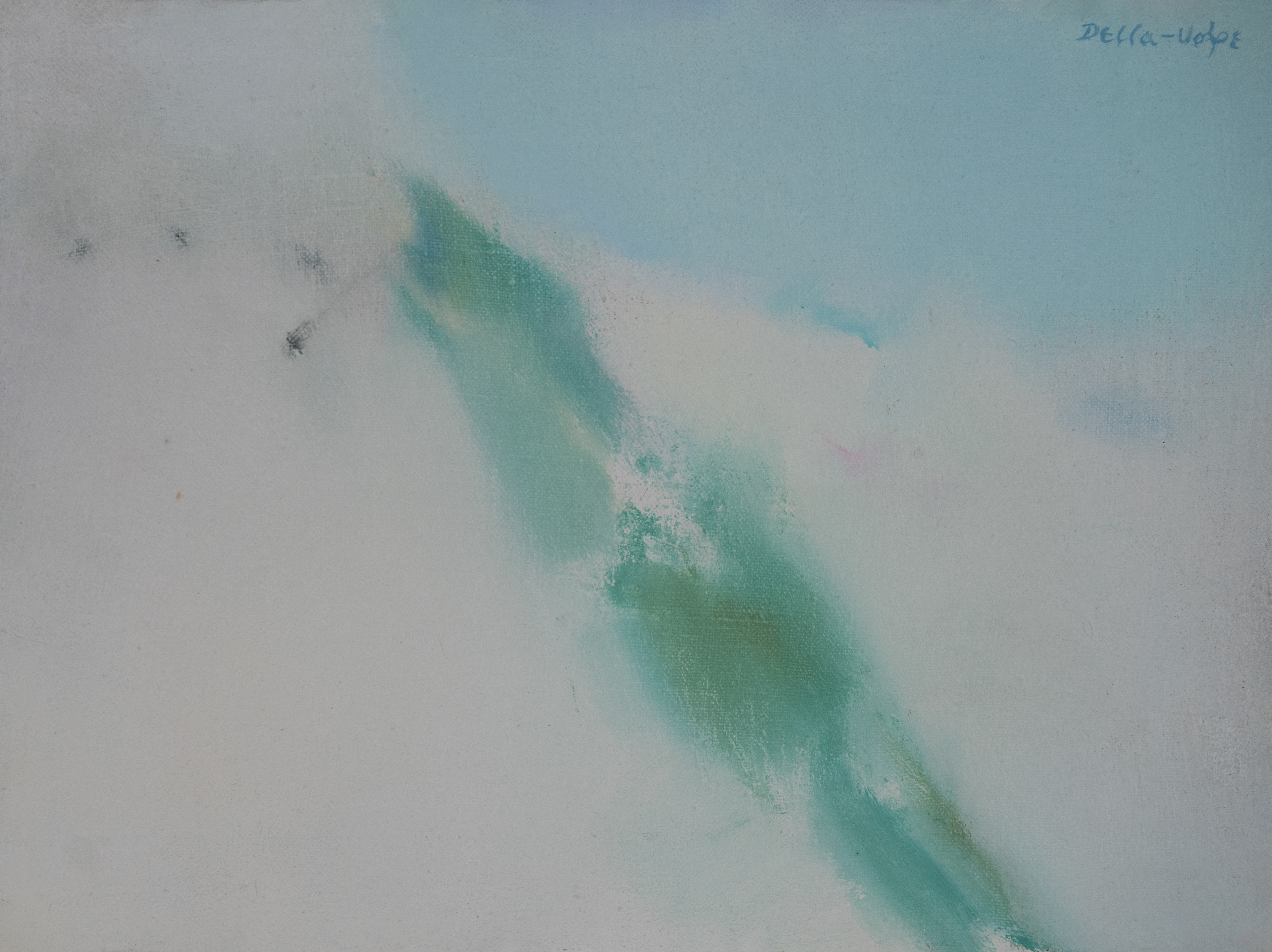 "Steep Dune with Grass" 14x16, o/c, sur, framed chipped